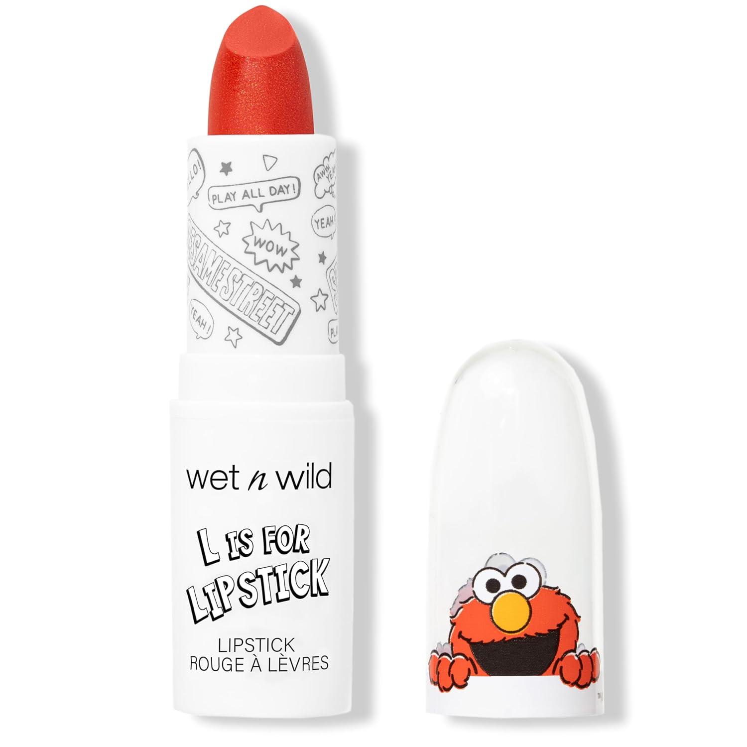 wet n wild x Sesame Street, L Is For Lipstick Giggles(Giggles – Tomato Red)