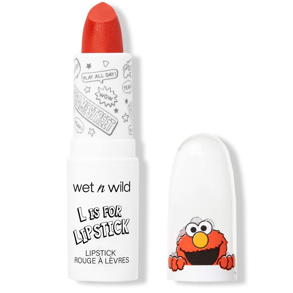 wet n wild x Sesame Street, L Is For Lipstick Giggles(Giggles – Tomato Red)