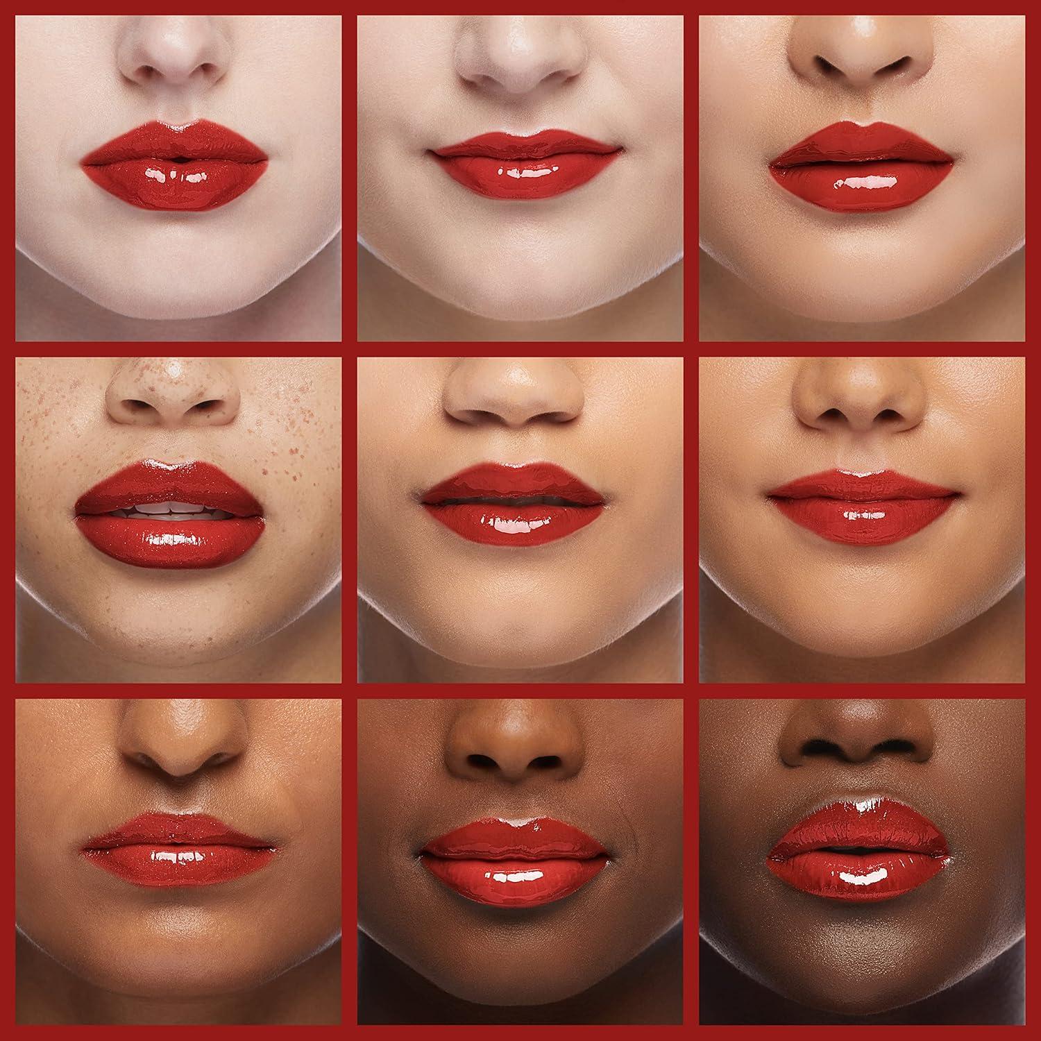 wet n wild MegaSlicks Lip Gloss, Ultra-Glossy, Vitamin-E Enriched, Ultra-Gloss High Shine Moisturizing, Cruelty-Free & Vegan – Berried Treasure(Carded)(My Cherry Amour)