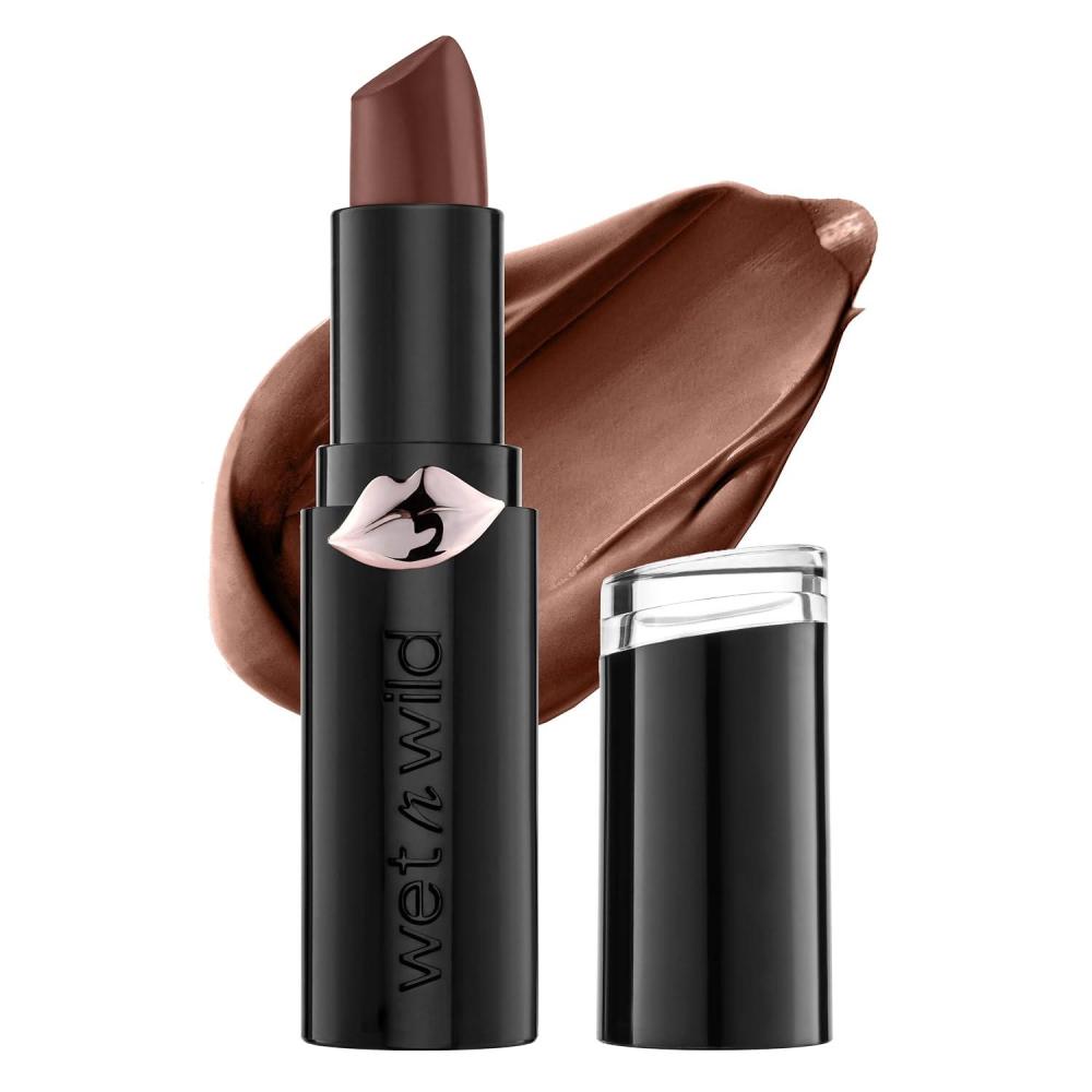 wet n wild Mega Last Matte Lip Color, Semi Matte Hyaluronic Acid Infused, Long Lasting Full Coverage for a Nourishing Pout, Cruelty-Free & Vegan – Cinnamon Spice(Mochalicious)