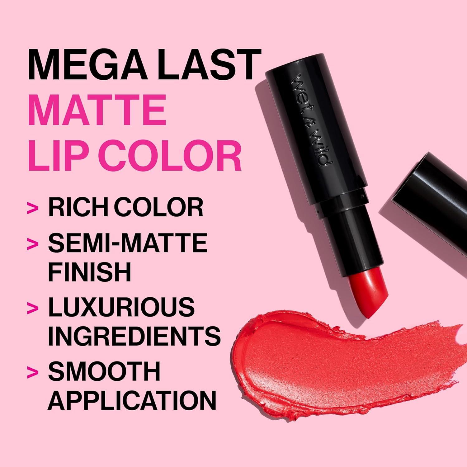 wet n wild Mega Last Matte Lip Color, Semi Matte Hyaluronic Acid Infused, Long Lasting Full Coverage for a Nourishing Pout, Cruelty-Free & Vegan – Cinnamon Spice(Mochalicious)