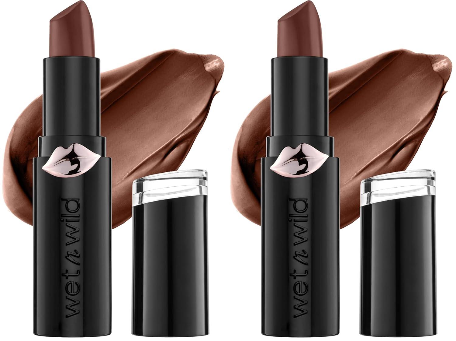 wet n wild Mega Last Matte Lip Color, Semi Matte Hyaluronic Acid Infused, Long Lasting Full Coverage for a Nourishing Pout, Cruelty-Free & Vegan – Cinnamon Spice(Mochalicious)