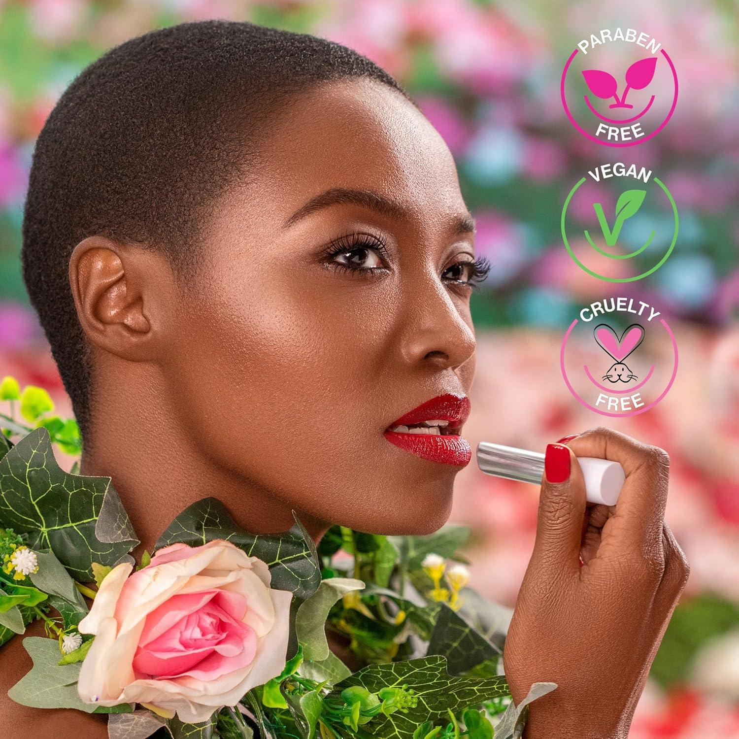 wet n wild Rose Comforting Glossy Natural Lipstick Dark Red Taffy Daddy(Cherry Syrup)