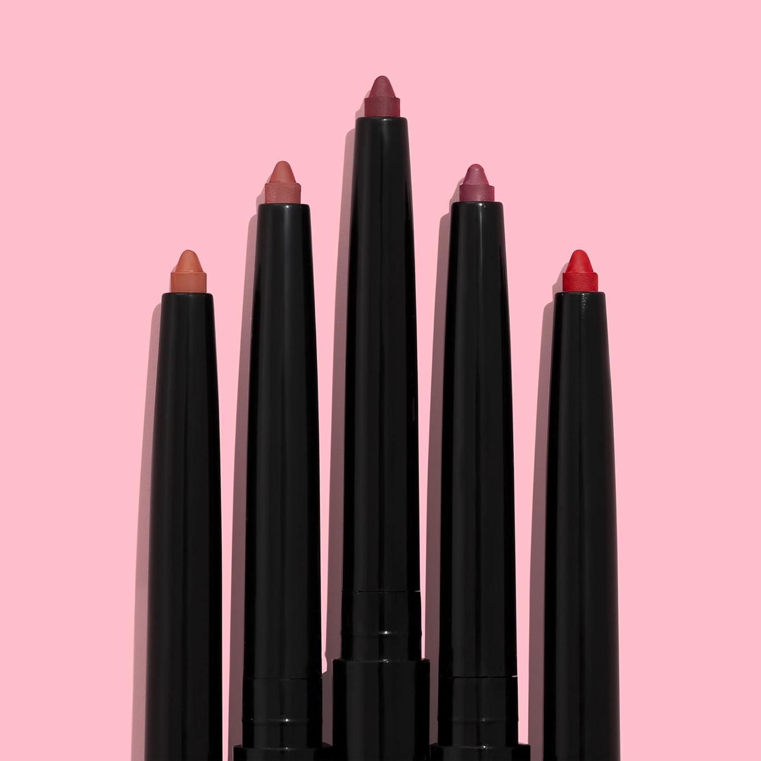 wet n wild Perfect Pout Matte Retractable Gel Lip Liner Pencil, Rich Creamy Long Lasting Color, Well-Defined and Flawless Application, Vegan & Cruelty-Free – Purple Lay Down the Mauves(Plum Together)