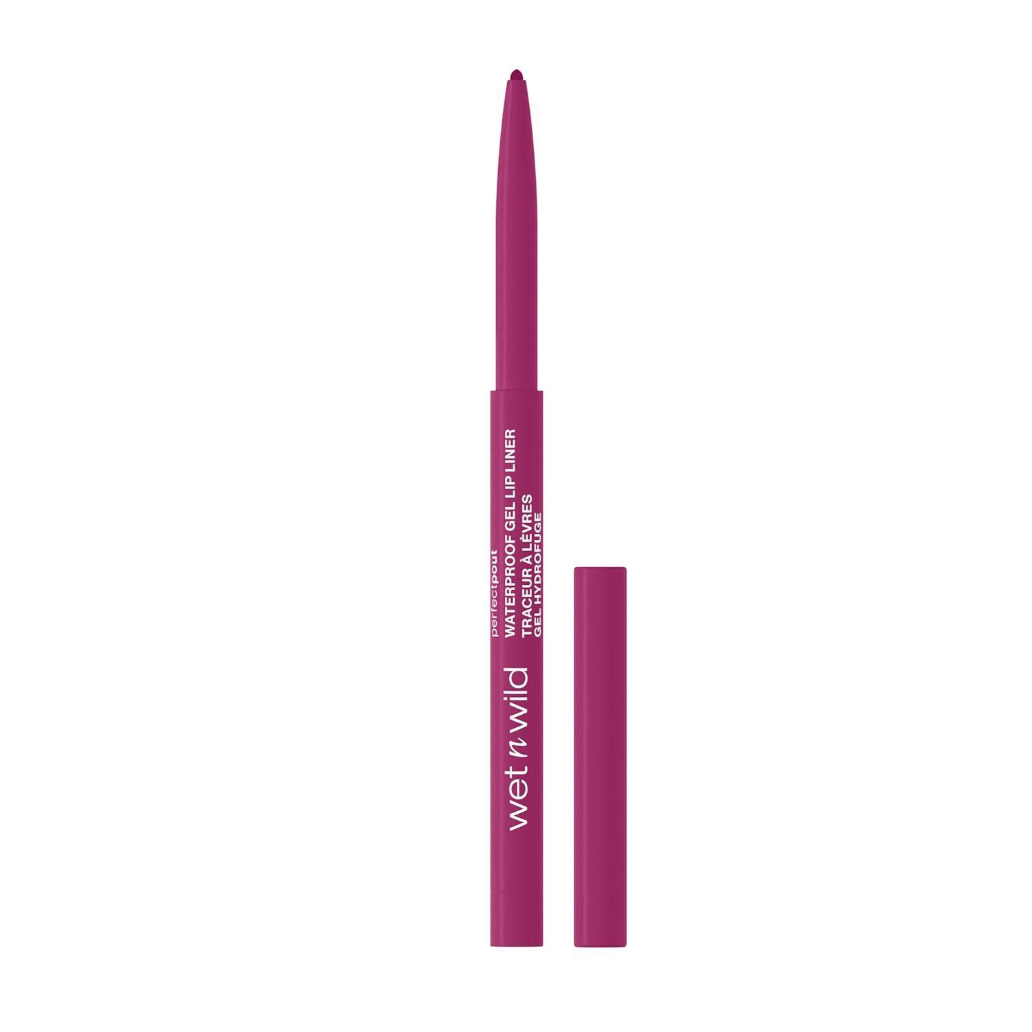 wet n wild Perfect Pout Matte Retractable Gel Lip Liner Pencil, Rich Creamy Long Lasting Color, Well-Defined and Flawless Application, Vegan & Cruelty-Free – Purple Lay Down the Mauves(Plum Together)