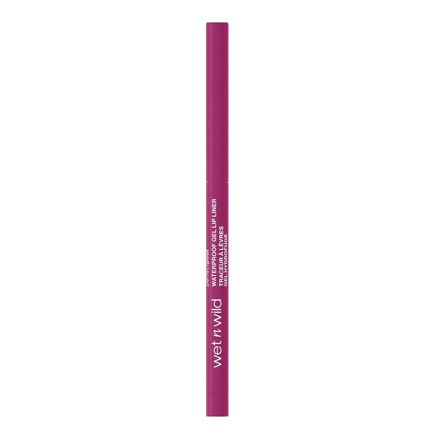 wet n wild Perfect Pout Matte Retractable Gel Lip Liner Pencil, Rich Creamy Long Lasting Color, Well-Defined and Flawless Application, Vegan & Cruelty-Free – Purple Lay Down the Mauves(Plum Together)