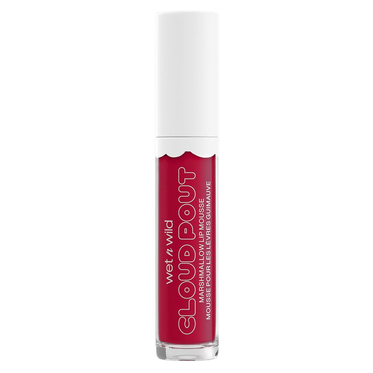wet n wild Lip Cream Cloud Pout w/Marshmallow, Pink Girl, You’re Whipped | Argan Oil | Vitamin E | Marshmallow Flavored(Red Don’t Sugarcoat It)