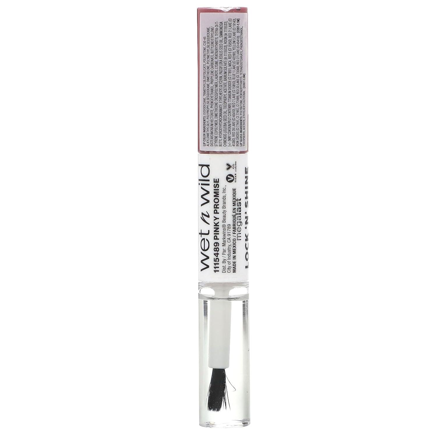 wet n wild Megalast Lock ‘N’ Shine Lip Color + Gloss Lotus Petal(Pinky Promise)