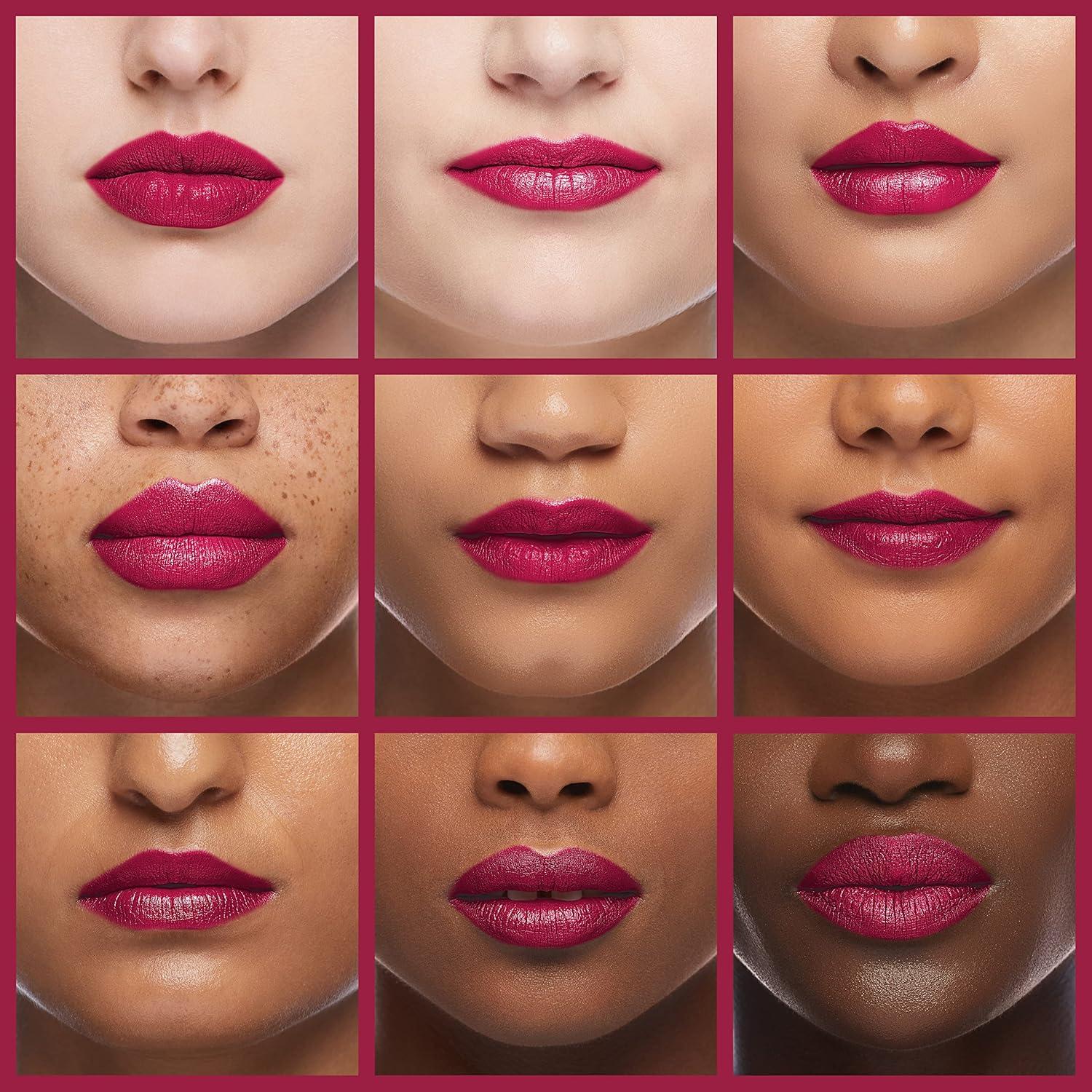 wet n wild Silk Finish Lipstick, Hydrating Rich Buildable Lip Color, Formulated with Vitamins A,E, & Macadamia for Ultimate Hydration, Cruelty-Free & Vegan – Hot Red(In The Near Fuchsia)