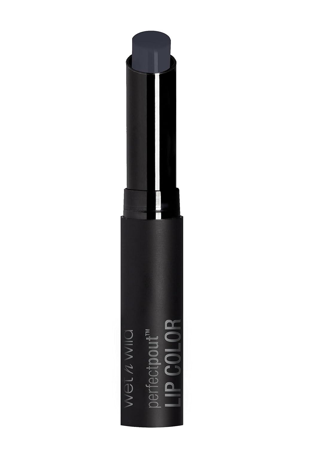 wet n wild Perfect Pout Lipstick, Black Power Outage Vegan | Gluten-Free | Cruelty-Free | Lip Color(Power Outage)