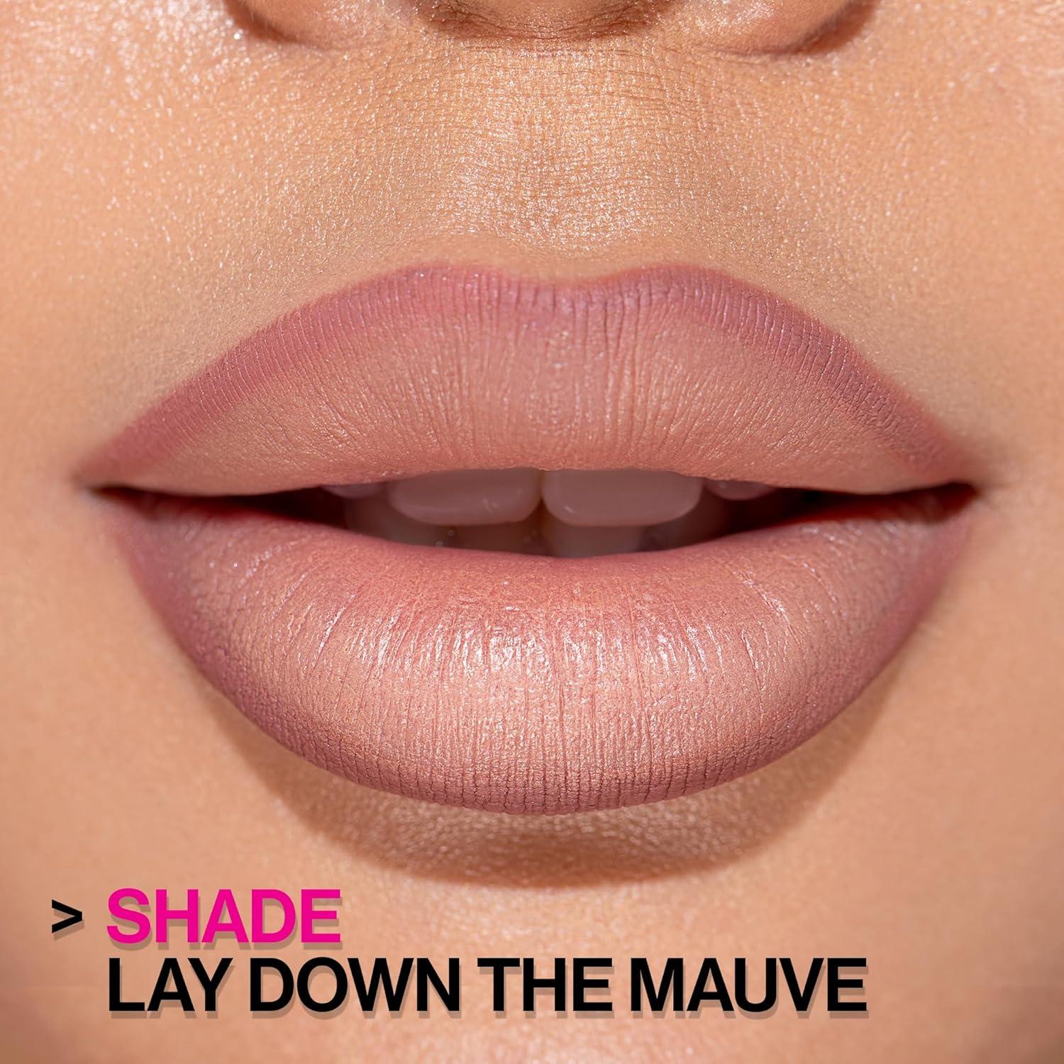 wet n wild Perfect Pout Matte Retractable Gel Lip Liner Pencil, Rich Creamy Long Lasting Color, Well-Defined and Flawless Application, Vegan & Cruelty-Free – Purple Lay Down the Mauves(Red The Scene)