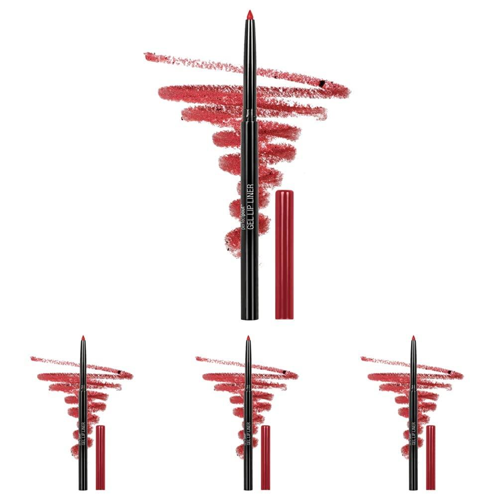 wet n wild Perfect Pout Matte Retractable Gel Lip Liner Pencil, Rich Creamy Long Lasting Color, Well-Defined and Flawless Application, Vegan & Cruelty-Free – Purple Lay Down the Mauves(Red The Scene)