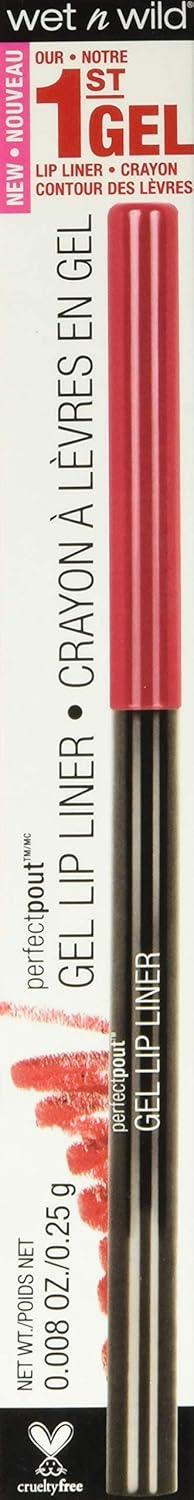 wet n wild Perfect Pout Matte Retractable Gel Lip Liner Pencil, Rich Creamy Long Lasting Color, Well-Defined and Flawless Application, Vegan & Cruelty-Free – Purple Lay Down the Mauves(Red The Scene)