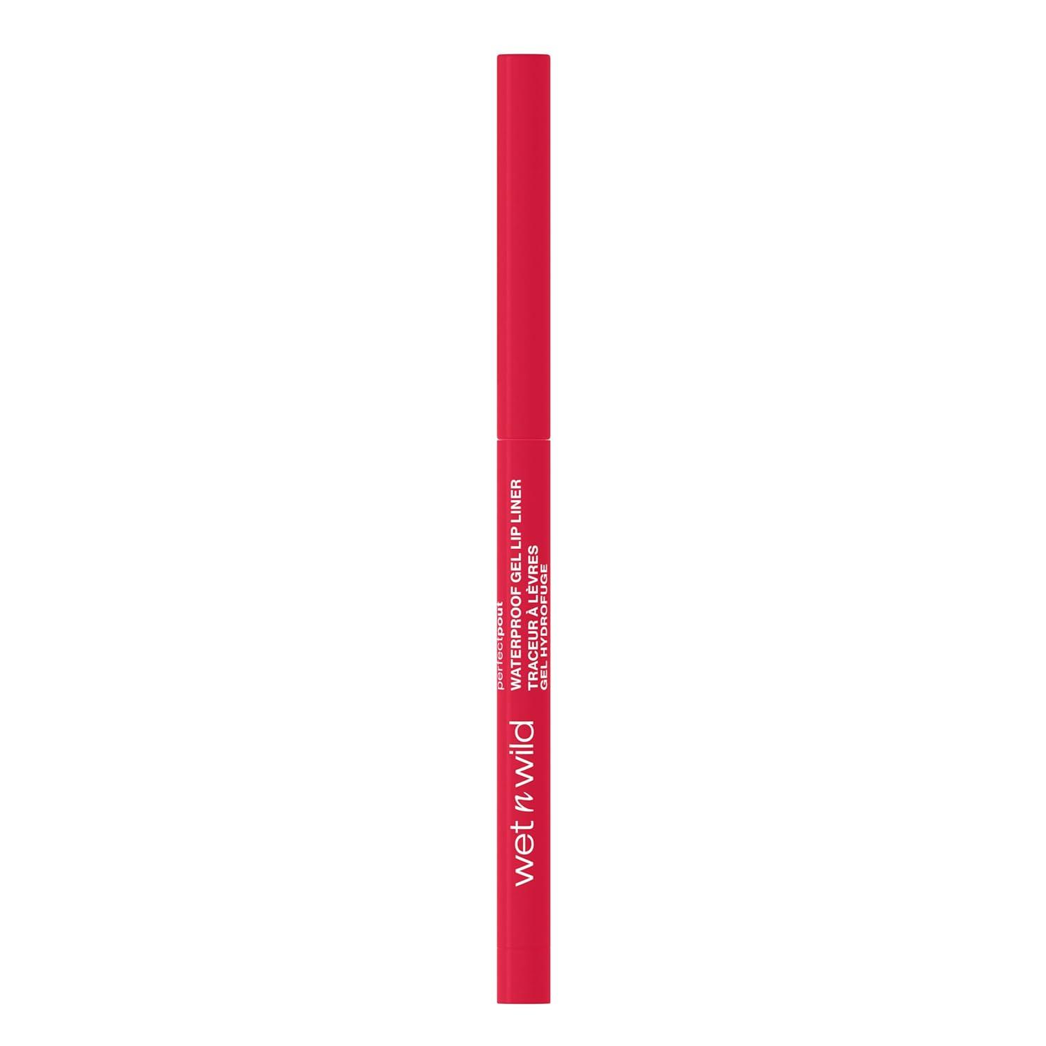 wet n wild Perfect Pout Matte Retractable Gel Lip Liner Pencil, Rich Creamy Long Lasting Color, Well-Defined and Flawless Application, Vegan & Cruelty-Free – Purple Lay Down the Mauves(Red The Scene)