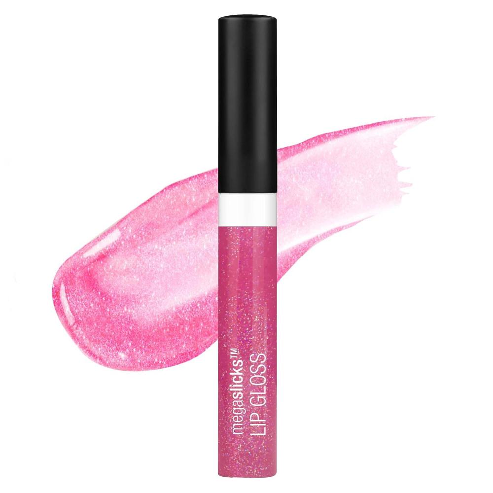 wet n wild MegaSlicks Lip Gloss, Ultra-Glossy, Vitamin-E Enriched, Ultra-Gloss High Shine Moisturizing, Cruelty-Free & Vegan – Berried Treasure(Carded)(Crushed Grapes)