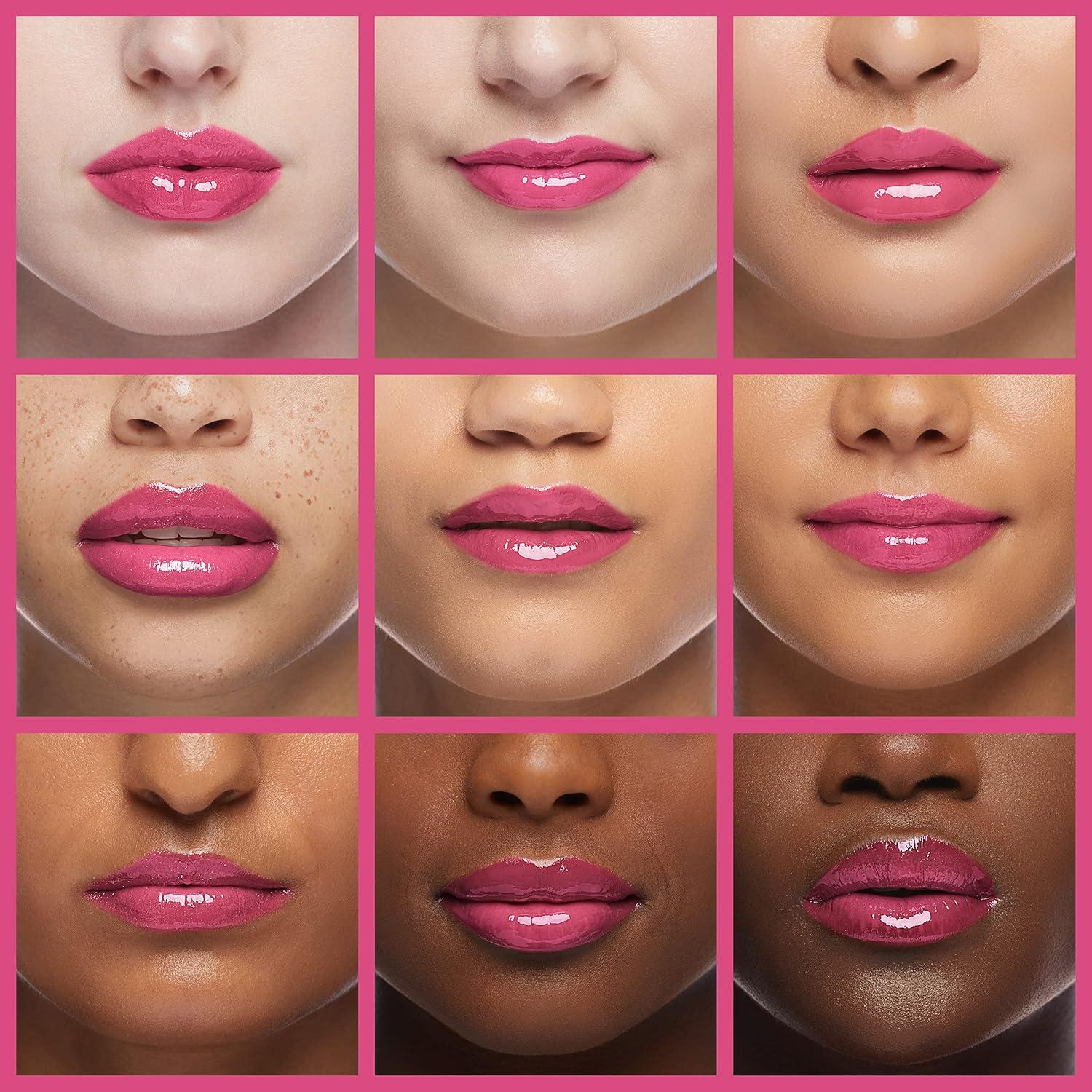wet n wild MegaSlicks Lip Gloss, Ultra-Glossy, Vitamin-E Enriched, Ultra-Gloss High Shine Moisturizing, Cruelty-Free & Vegan – Berried Treasure(Carded)(Crushed Grapes)
