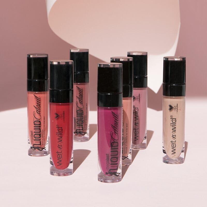 wet n wild Megalast Catsuit Matte Liquid Lipstick, Red Give Me Mocha | Lip Color Makeup | Moisturizing | Creamy | Smudge Proof(Give Me Mocha)