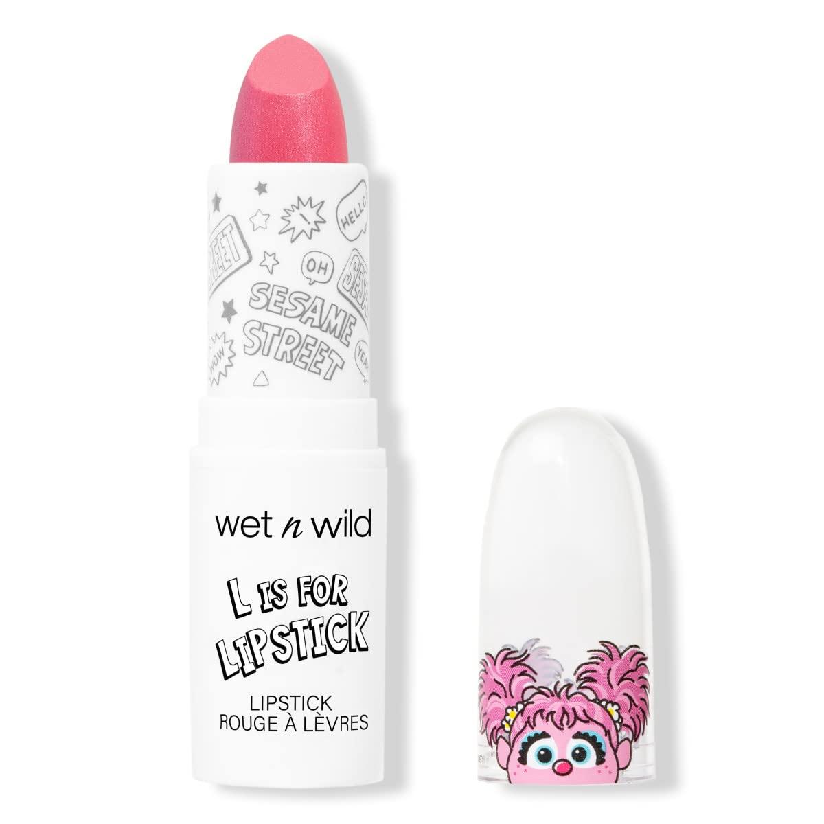 wet n wild x Sesame Street, L Is For Lipstick Giggles(Be Kind – Melon pink)
