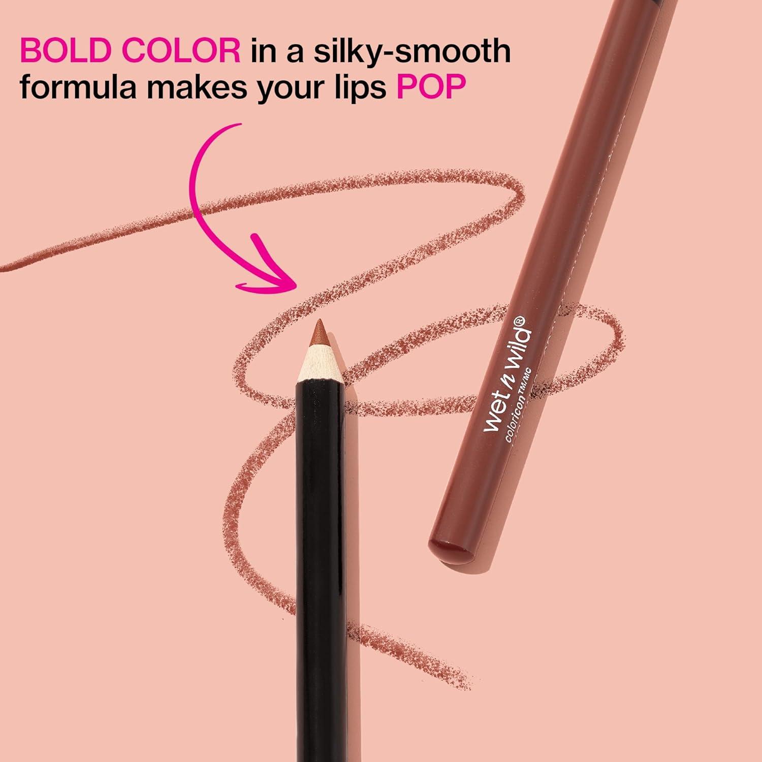 Lip Liner Pencil By Wet n Wild Color Icon Lip Color Makeup, Brandy Wine(Plumberry)