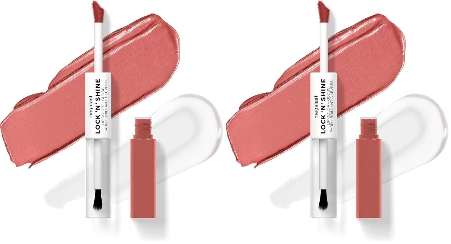 wet n wild Megalast Lock ‘N’ Shine Lip Color + Gloss Lotus Petal(Nude Illusion)