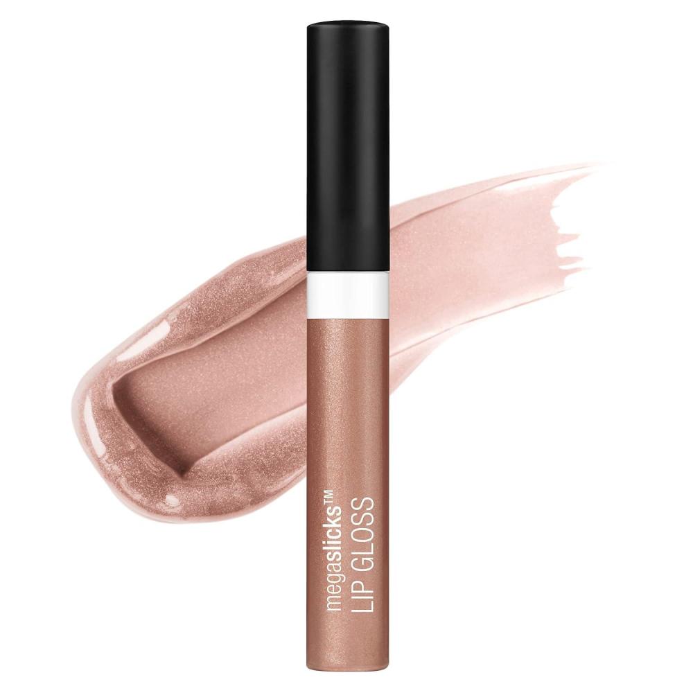 wet n wild MegaSlicks Lip Gloss, Ultra-Glossy, Vitamin-E Enriched, Ultra-Gloss High Shine Moisturizing, Cruelty-Free & Vegan – Rose Gold(Rose Gold)