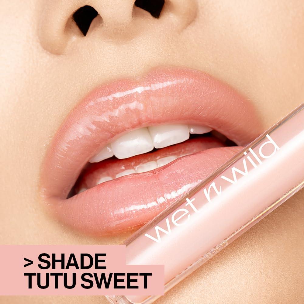 wet n wild MegaSlicks Lip Gloss, Ultra-Glossy, Vitamin-E Enriched, Ultra-Gloss High Shine Moisturizing, Cruelty-Free & Vegan – Rose Gold(Rose Gold)