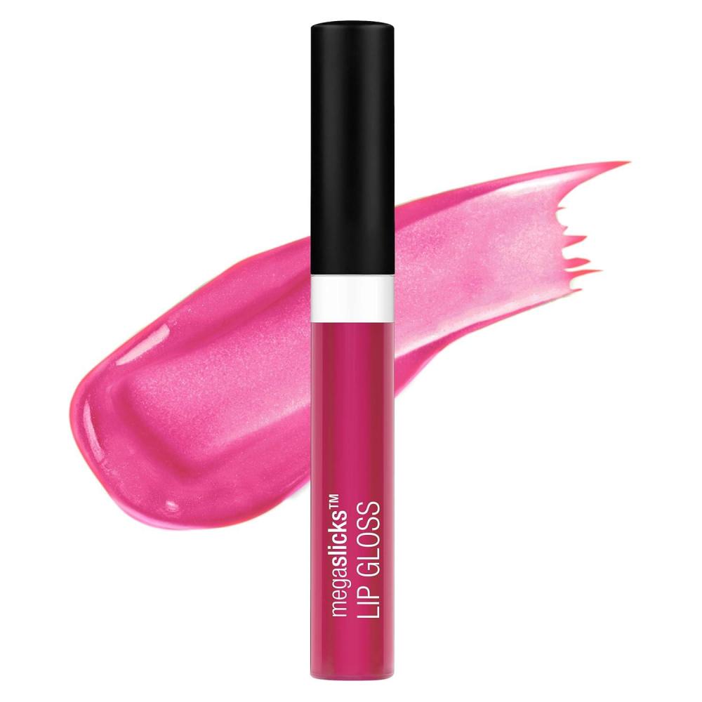 wet n wild MegaSlicks Lip Gloss, Ultra-Glossy, Vitamin-E Enriched, Ultra-Gloss High Shine Moisturizing, Cruelty-Free & Vegan – Berried Treasure(Carded)(Cotton Candy)