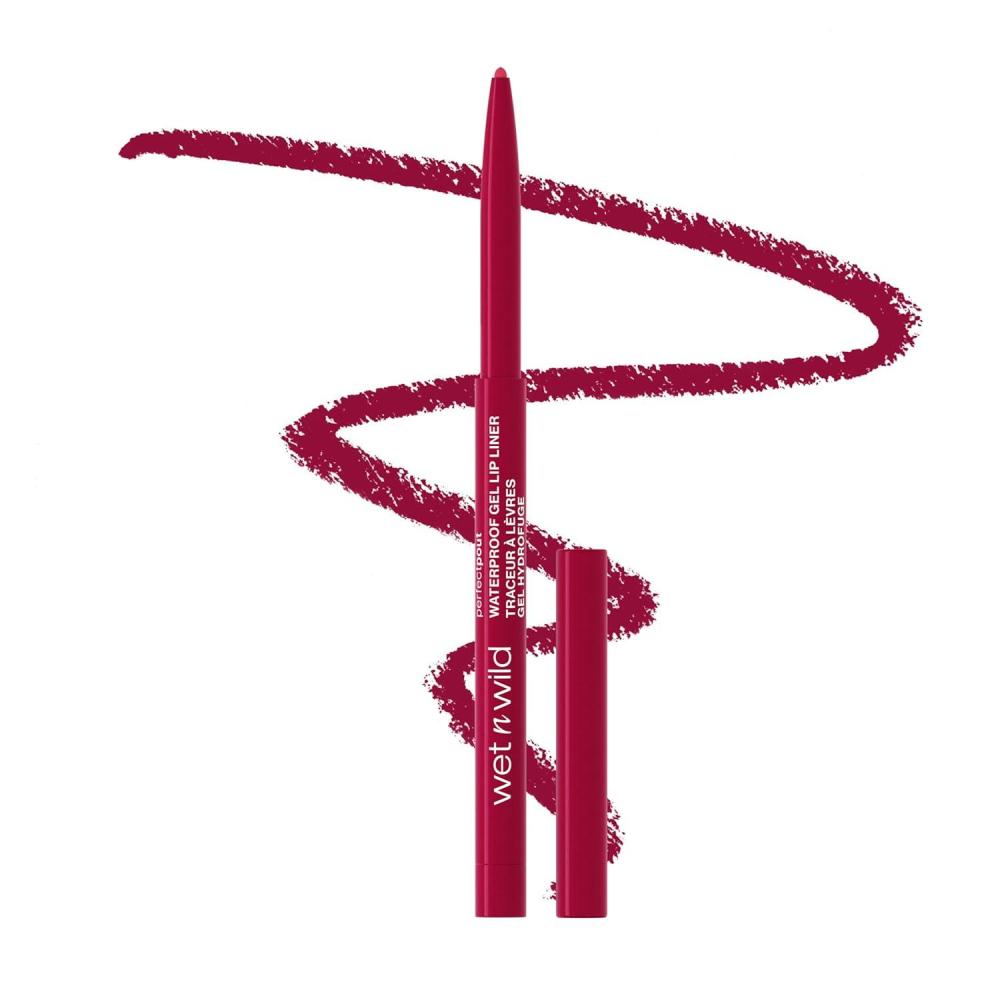 wet n wild Perfect Pout Matte Retractable Gel Lip Liner Pencil, Rich Creamy Long Lasting Color, Well-Defined and Flawless Application, Vegan & Cruelty-Free – Purple Lay Down the Mauves(Currant Mood)