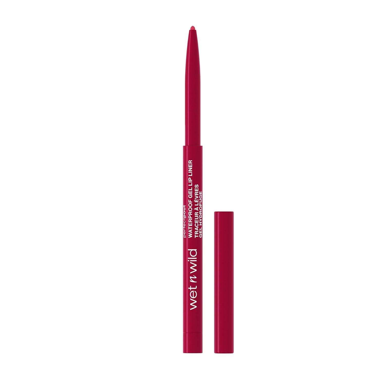 wet n wild Perfect Pout Matte Retractable Gel Lip Liner Pencil, Rich Creamy Long Lasting Color, Well-Defined and Flawless Application, Vegan & Cruelty-Free – Purple Lay Down the Mauves(Currant Mood)