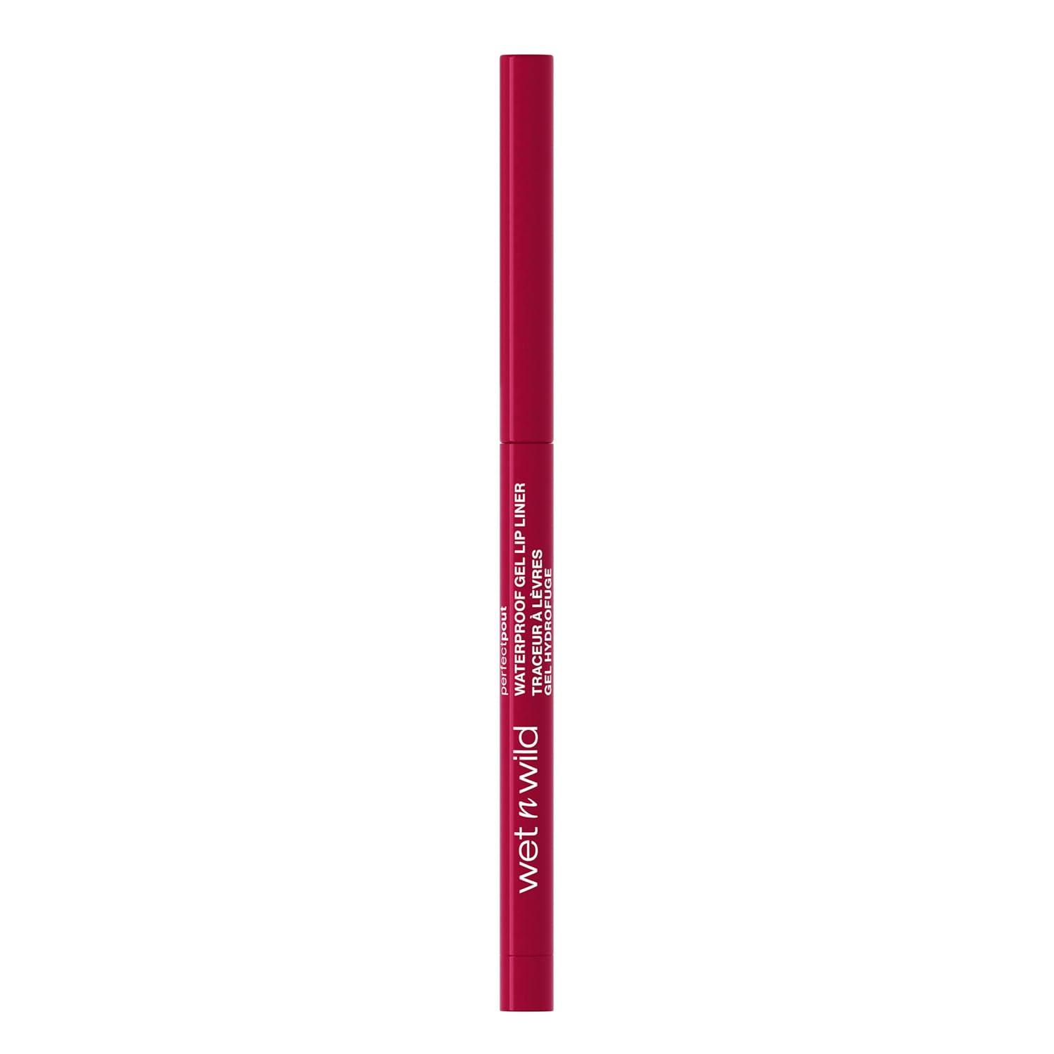 wet n wild Perfect Pout Matte Retractable Gel Lip Liner Pencil, Rich Creamy Long Lasting Color, Well-Defined and Flawless Application, Vegan & Cruelty-Free – Purple Lay Down the Mauves(Currant Mood)