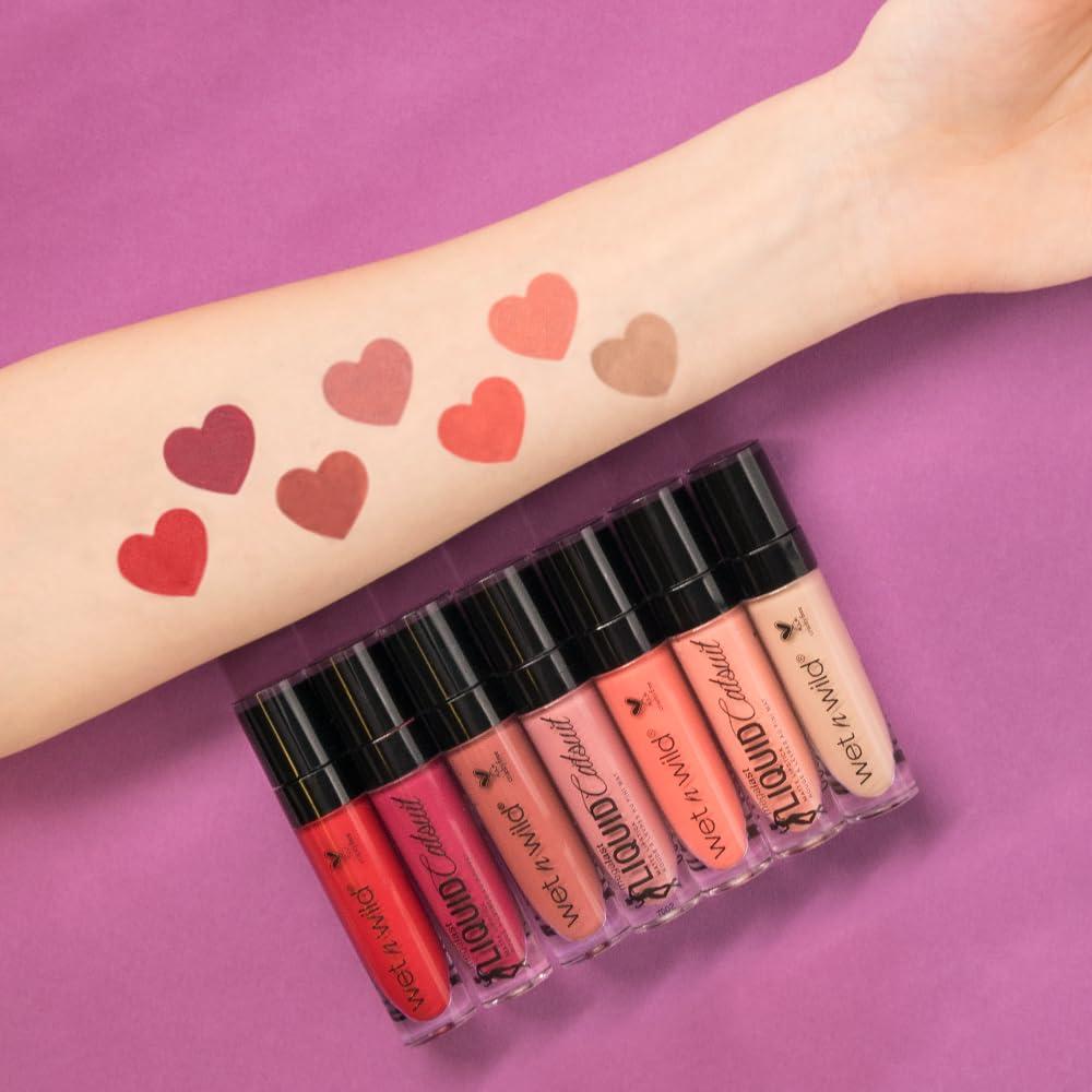 wet n wild Megalast Catsuit Matte Liquid Lipstick, Red Give Me Mocha | Lip Color Makeup | Moisturizing | Creamy | Smudge Proof(Berry Recognize)