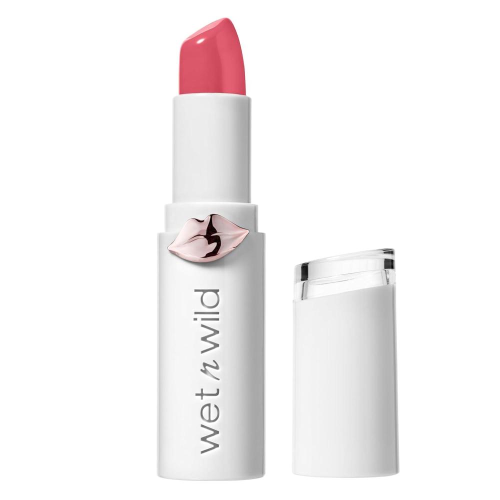 wet n wild Mega Last High-Shine Lipstick Lip Color, Infused with Seed Oils For a Nourishing High-Shine, Buildable & Blendable Creamy Color, Cruelty-Free & Vegan – Pinky Ring(Pinky Ring)