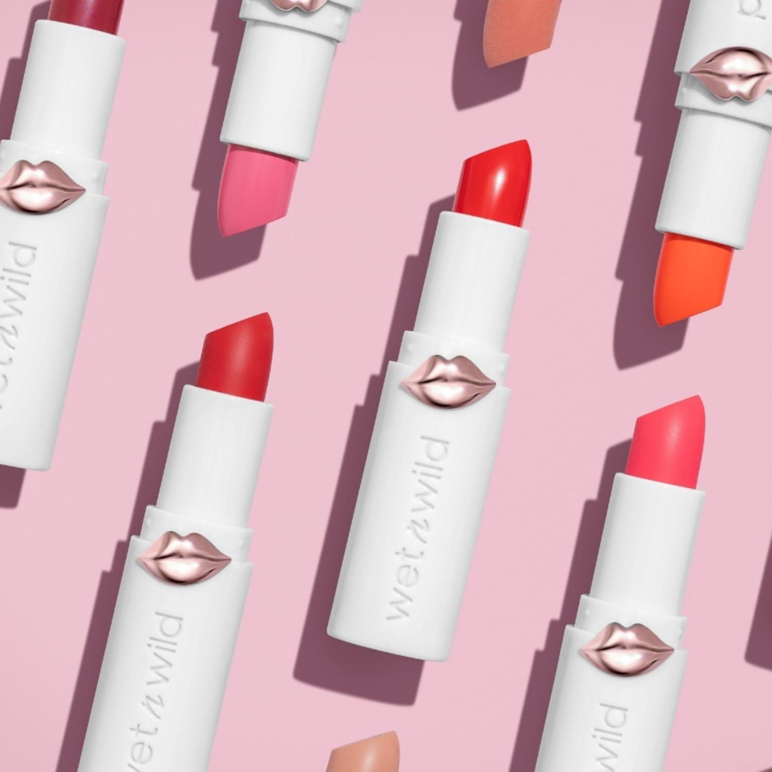 wet n wild Mega Last High-Shine Lipstick Lip Color, Infused with Seed Oils For a Nourishing High-Shine, Buildable & Blendable Creamy Color, Cruelty-Free & Vegan – Pinky Ring(Pinky Ring)
