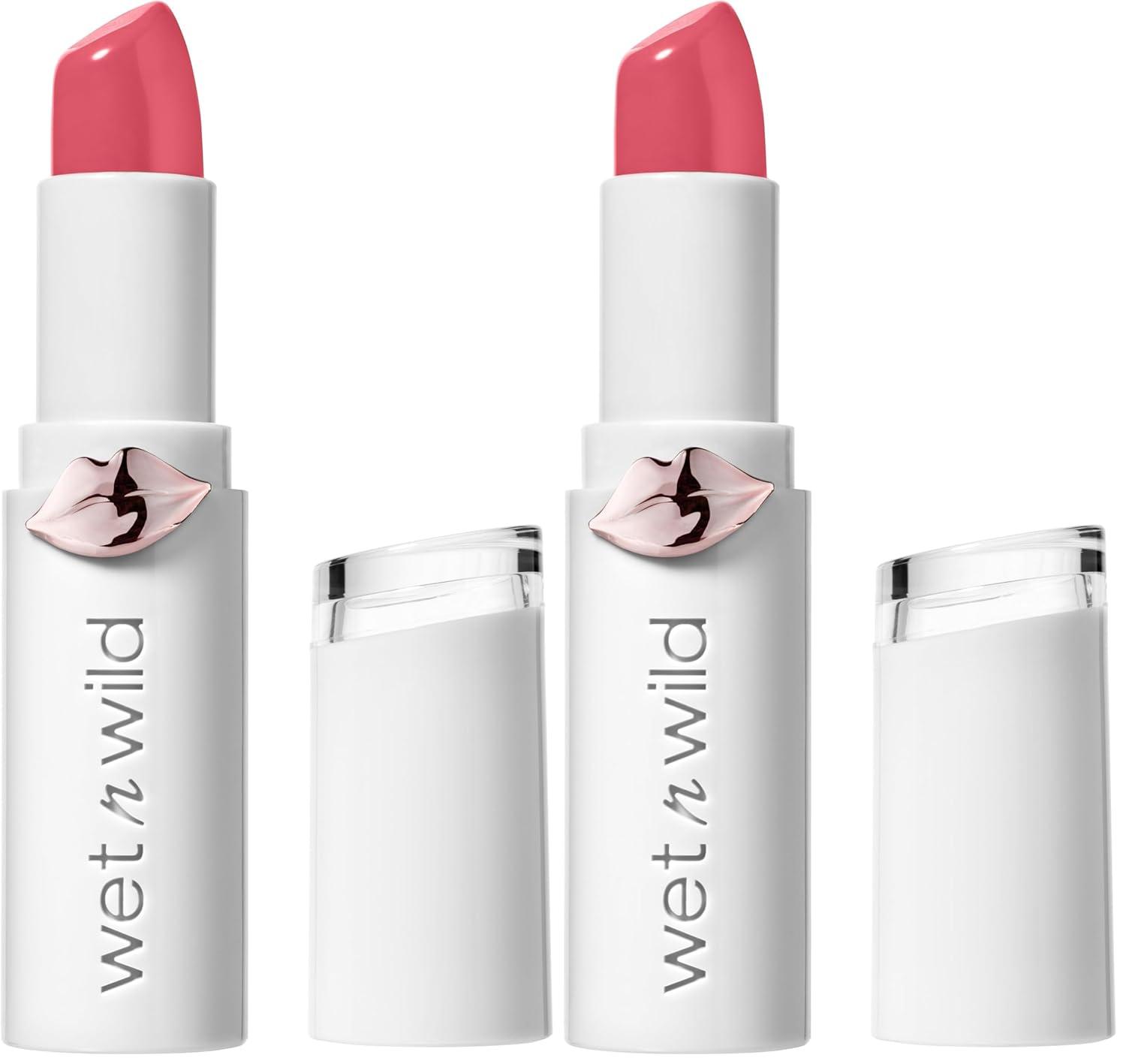 wet n wild Mega Last High-Shine Lipstick Lip Color, Infused with Seed Oils For a Nourishing High-Shine, Buildable & Blendable Creamy Color, Cruelty-Free & Vegan – Pinky Ring(Pinky Ring)
