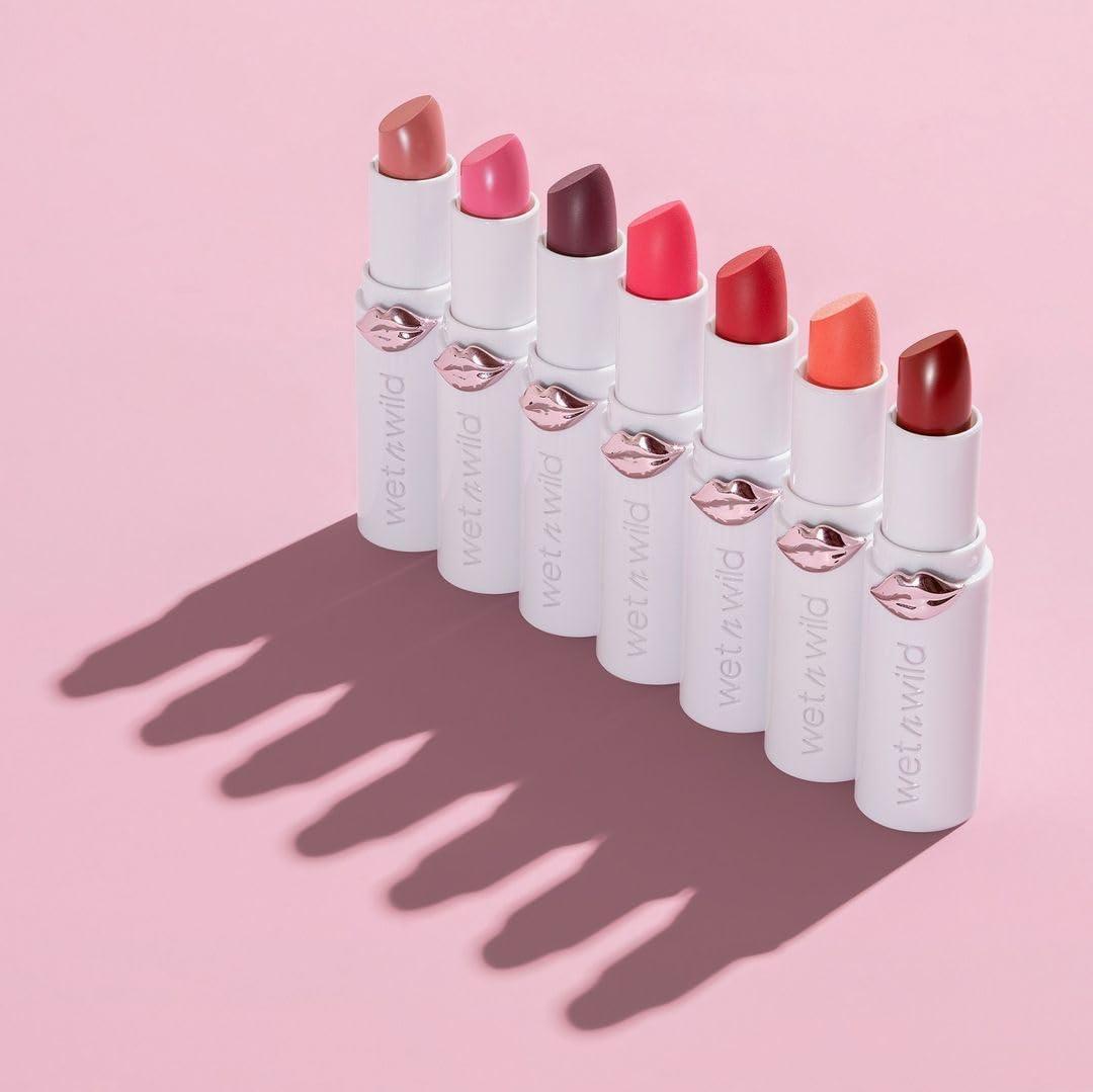 wet n wild Mega Last High-Shine Lipstick Lip Color, Infused with Seed Oils For a Nourishing High-Shine, Buildable & Blendable Creamy Color, Cruelty-Free & Vegan – Pinky Ring(Pinky Ring)
