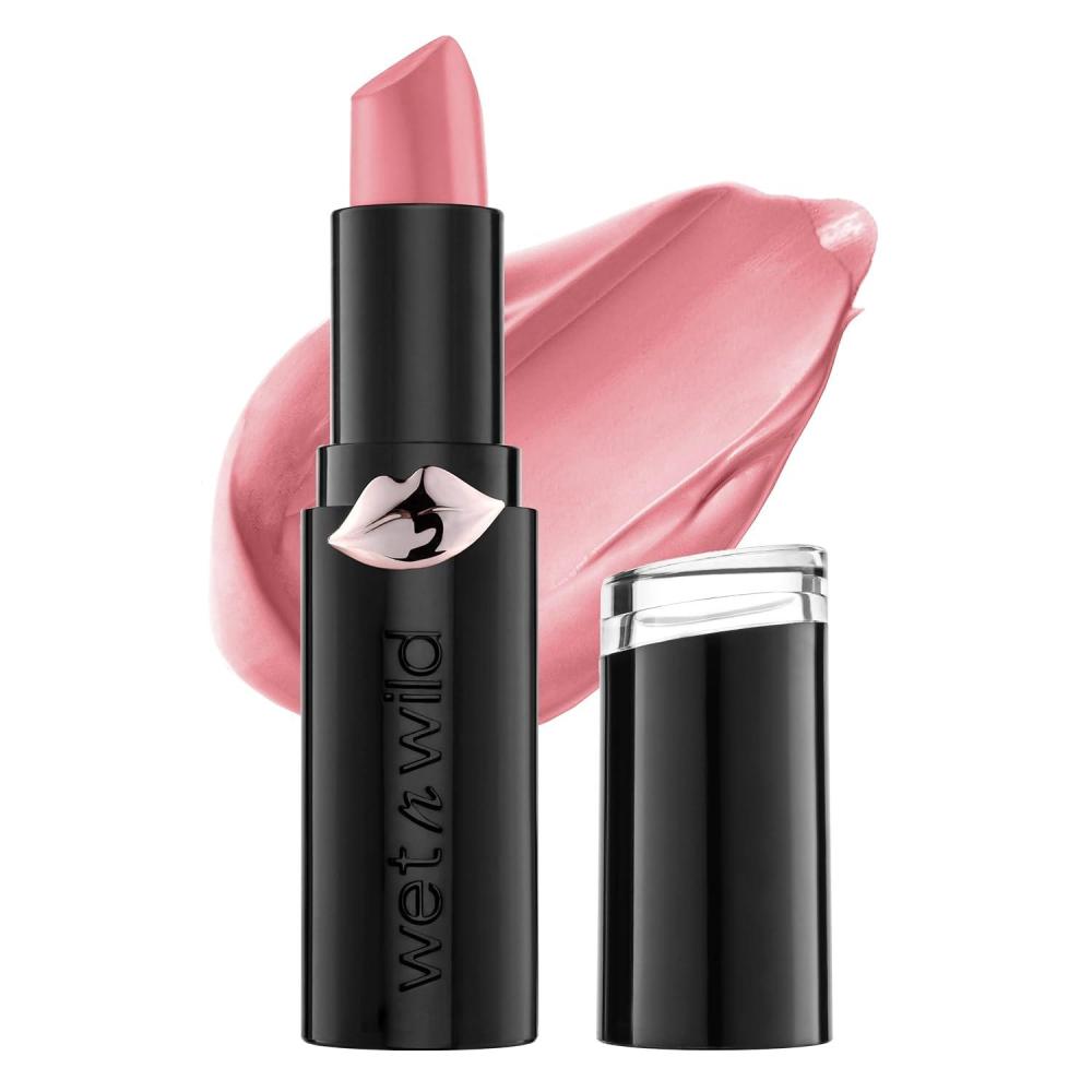 wet n wild Mega Last Matte Lip Color, Semi Matte Hyaluronic Acid Infused, Long Lasting Full Coverage for a Nourishing Pout, Cruelty-Free & Vegan – Cinnamon Spice(Think Pink)