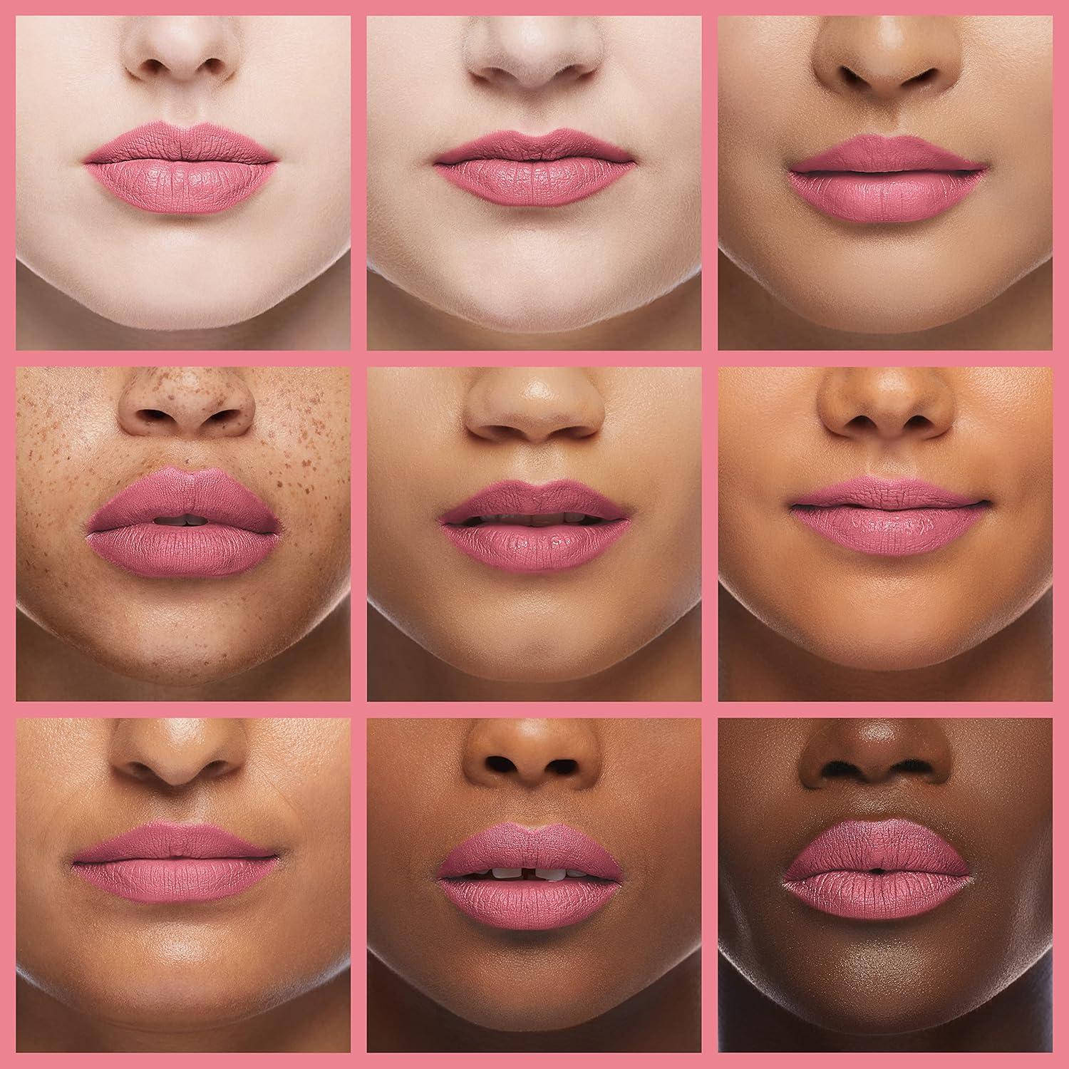 wet n wild Mega Last Matte Lip Color, Semi Matte Hyaluronic Acid Infused, Long Lasting Full Coverage for a Nourishing Pout, Cruelty-Free & Vegan – Cinnamon Spice(Think Pink)