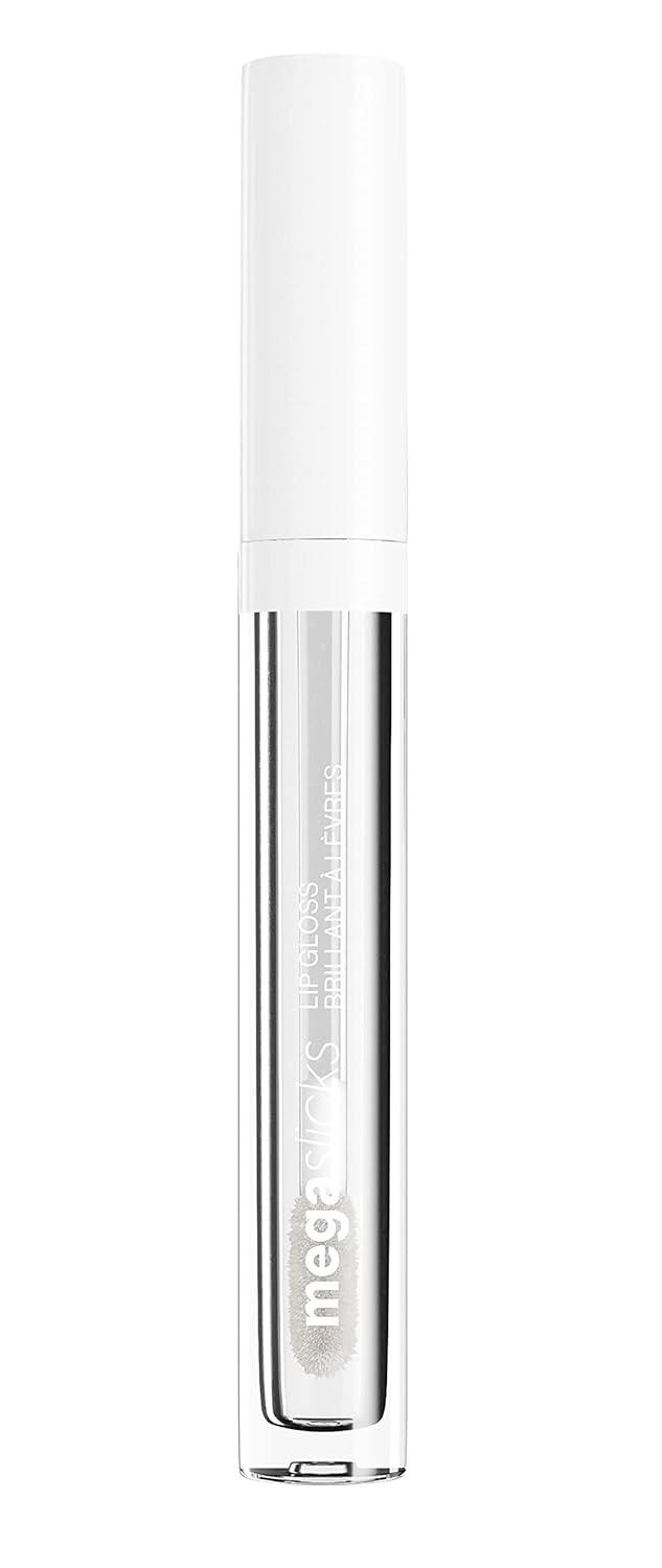wet n wild MegaSlicks Lip Gloss, Ultra-Glossy, Vitamin-E Enriched, Ultra-Gloss High Shine Moisturizing, Cruelty-Free & Vegan – Berried Treasure(Carded)(Crystal Clear(Pack of 2))