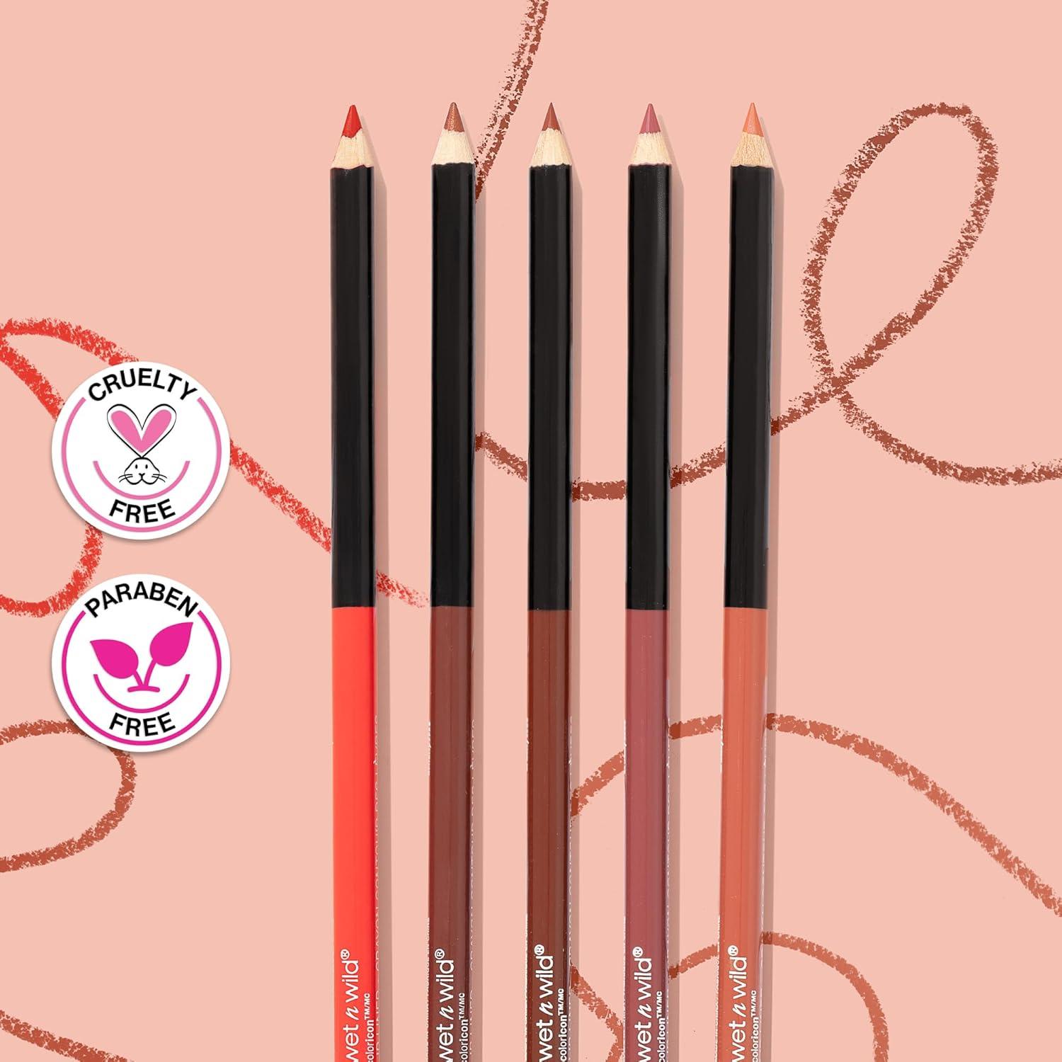 Lip Liner Pencil By Wet n Wild Color Icon Lip Color Makeup, Brandy Wine(Willow)
