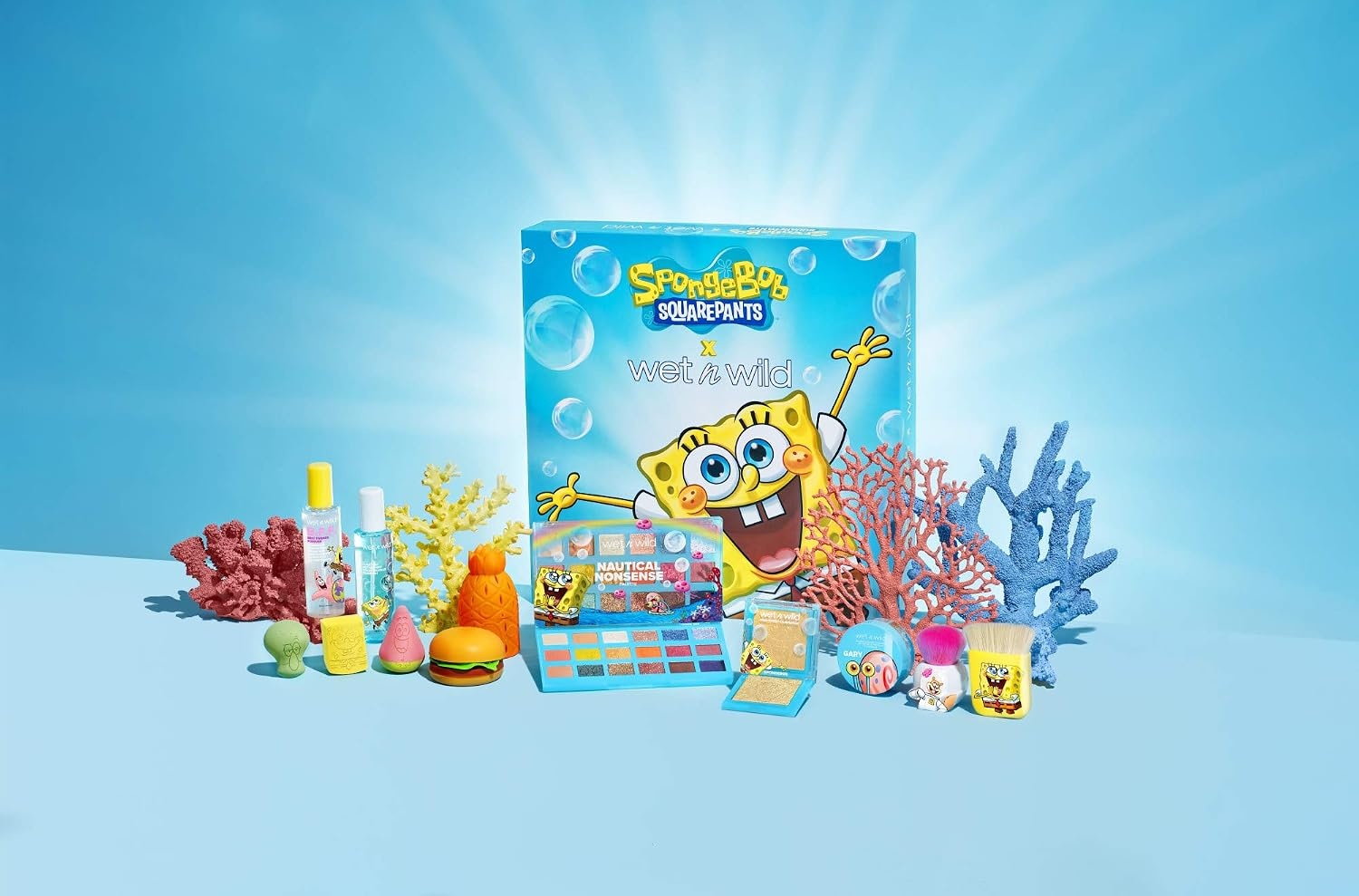 wet n wild SpongeBob SquarePants Collection Makeup Sponge, Hydrophilic Reusable 3D Hourglass Beauty Blender – Squidward Tentacles(Squidward)