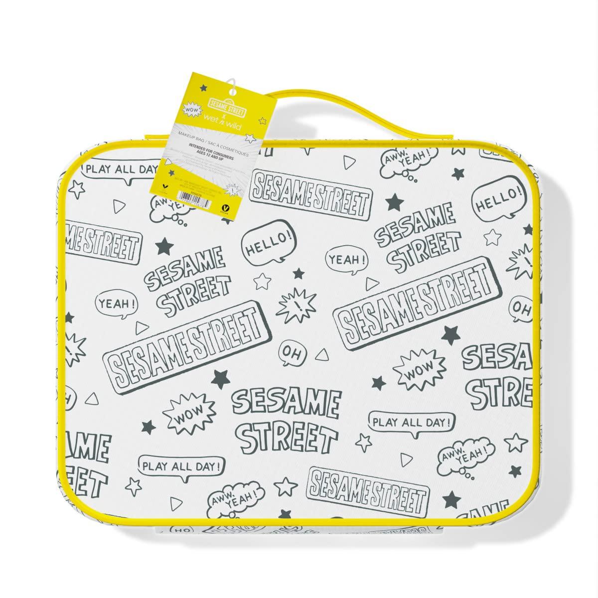 wet n wild Nightmare Before Christmas Makeup Bag – Full-Zip Closure with Bat Charms, Dual-Compartment Interior, Portable Travel Case Inspired by Disney’s Iconic Film, Cruelty-Free – Jack & Sally(Sesame Street)
