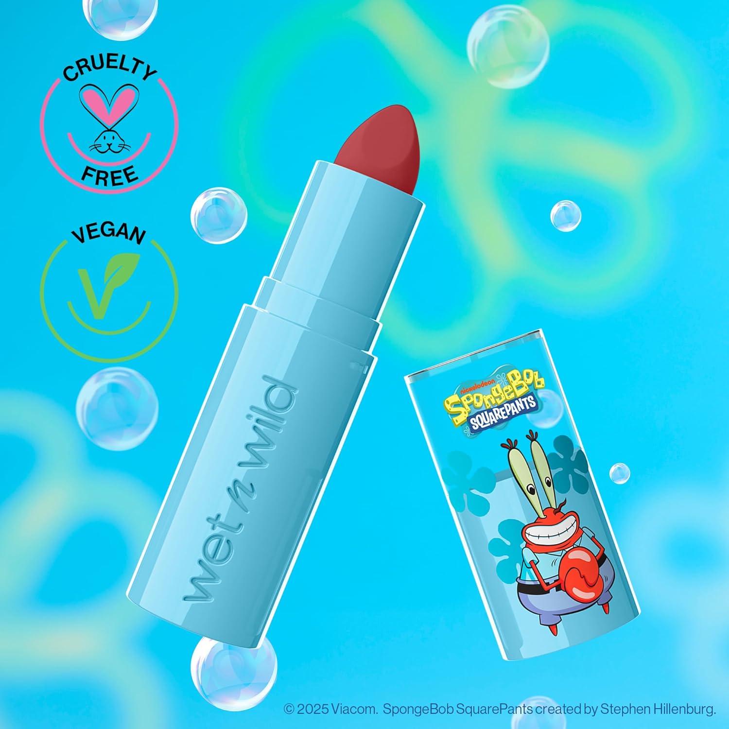 wet n wild Spongebob Lipstick – Krabs’ Kouture