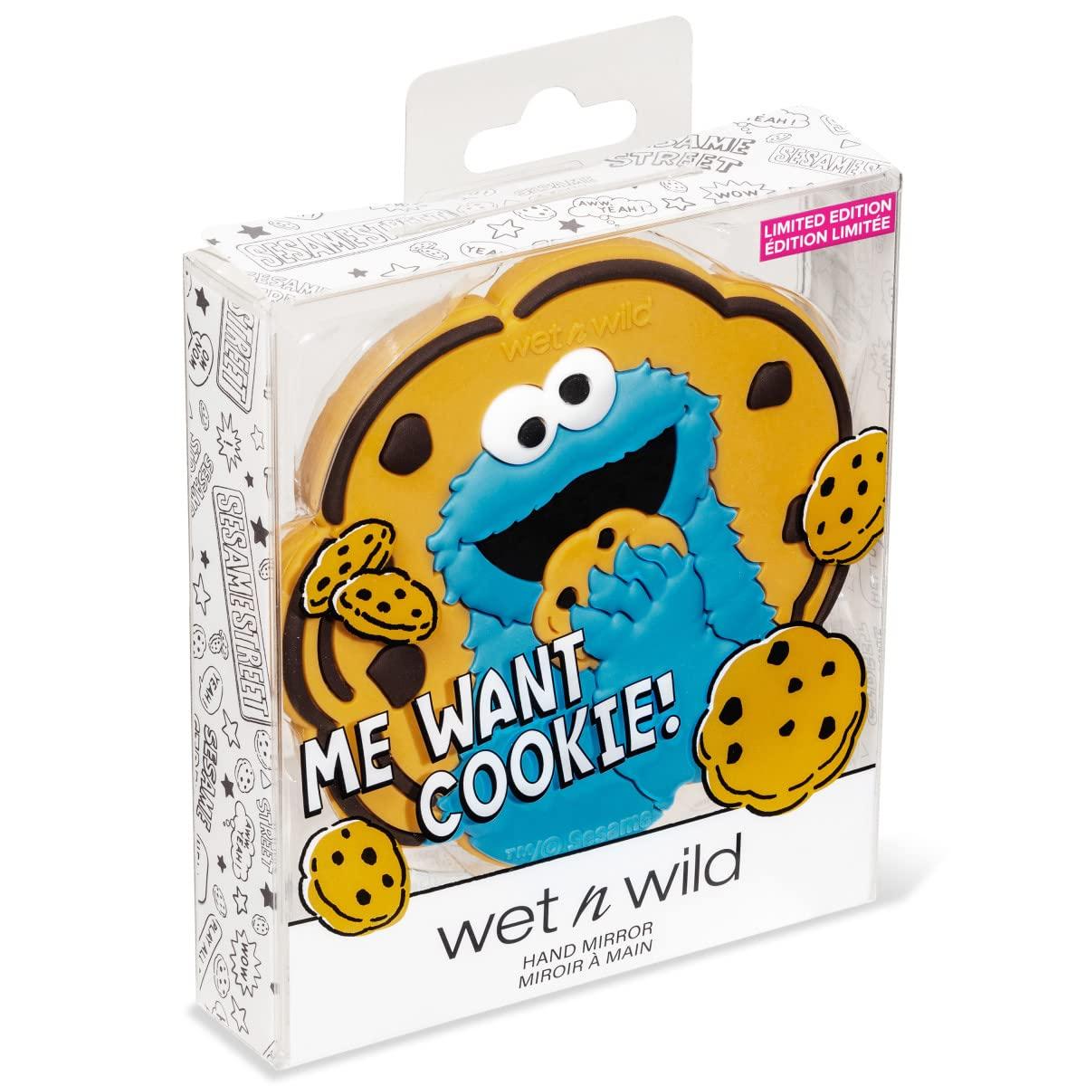 wet n wild SpongeBob Collection Mirror & Keychain Set, Fun & Functional Unbreakable Acrylic Design – Always Looking Up(Me Want Cookie)