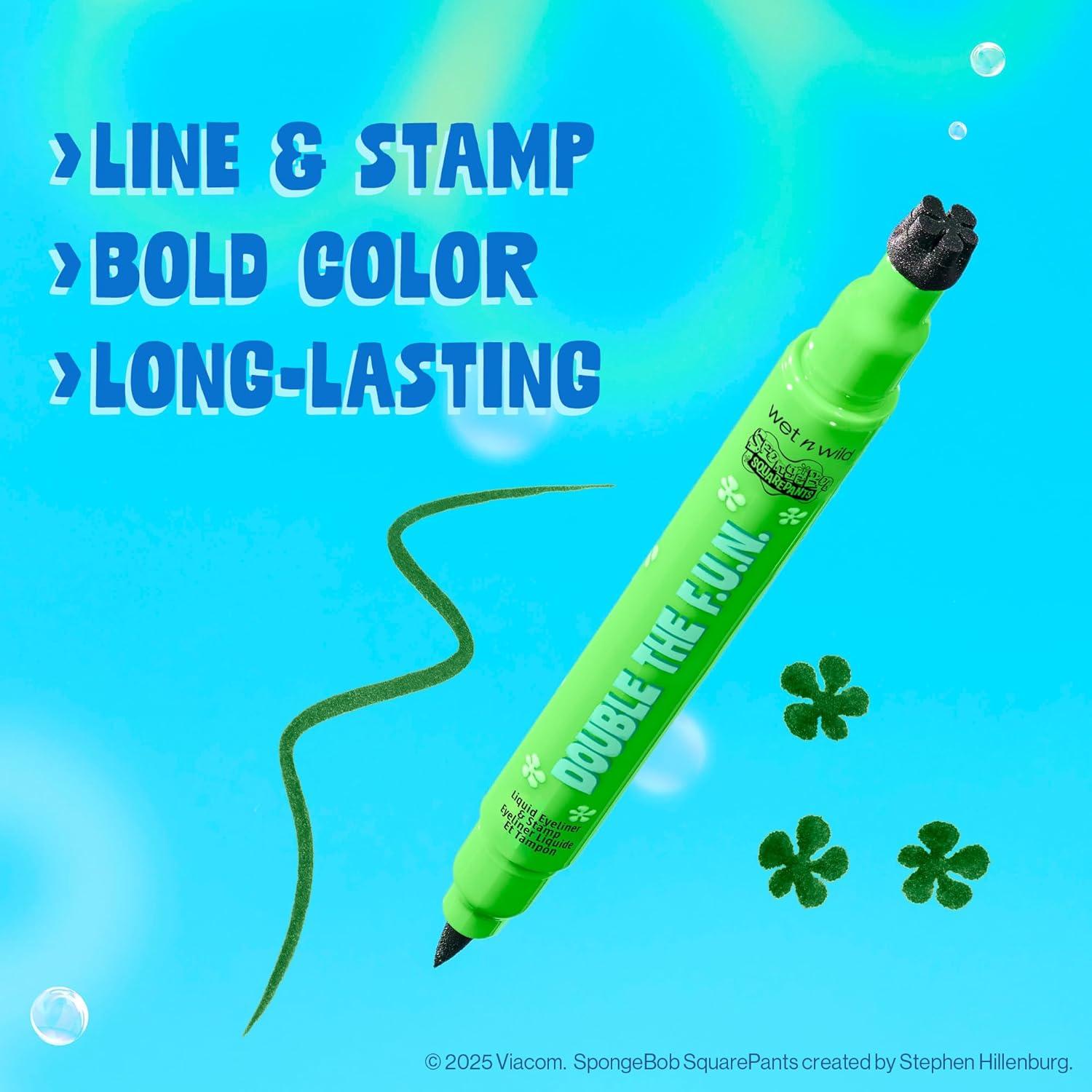 wet n wild Spongebob Double The F.U.N. Liquid Eyeliner & Stamp – Party’s Here