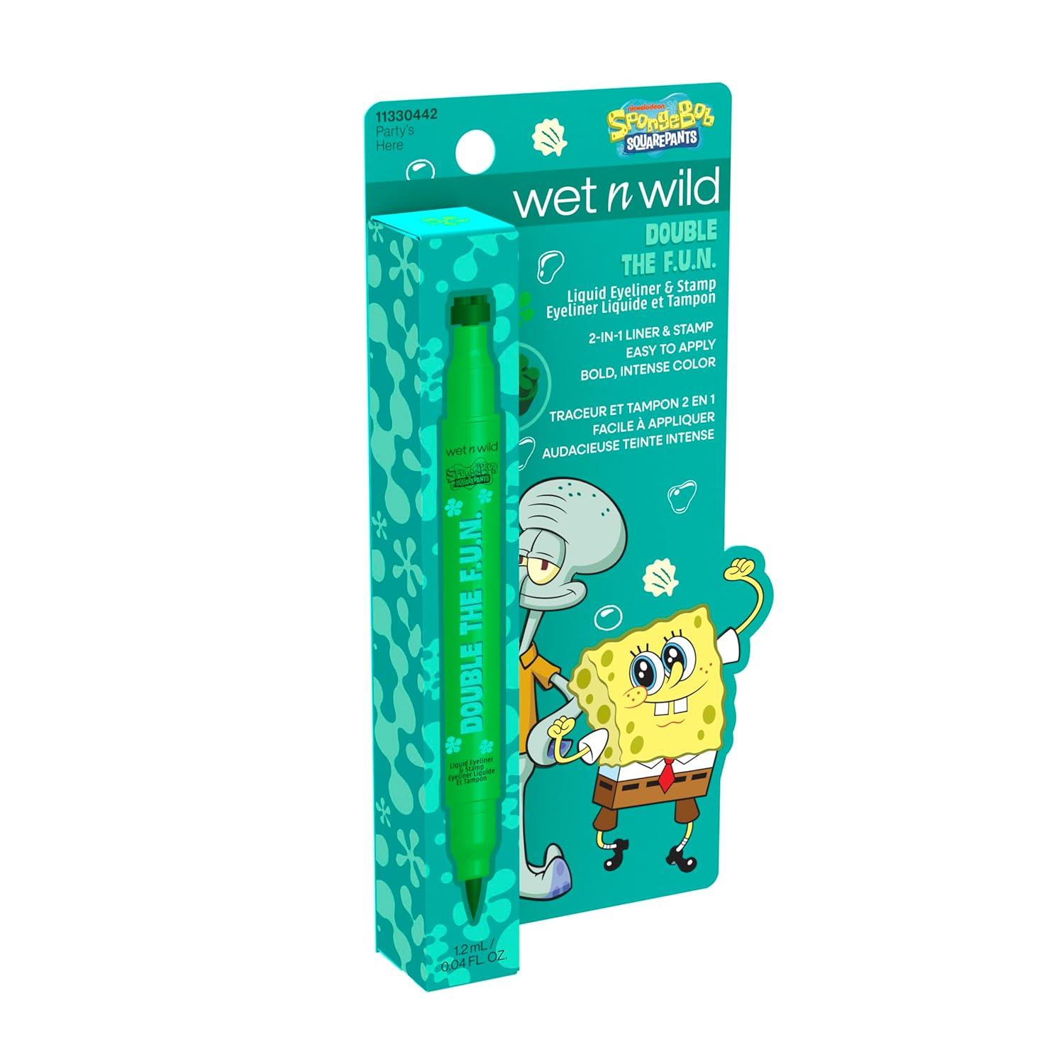 wet n wild Spongebob Double The F.U.N. Liquid Eyeliner & Stamp – Party’s Here