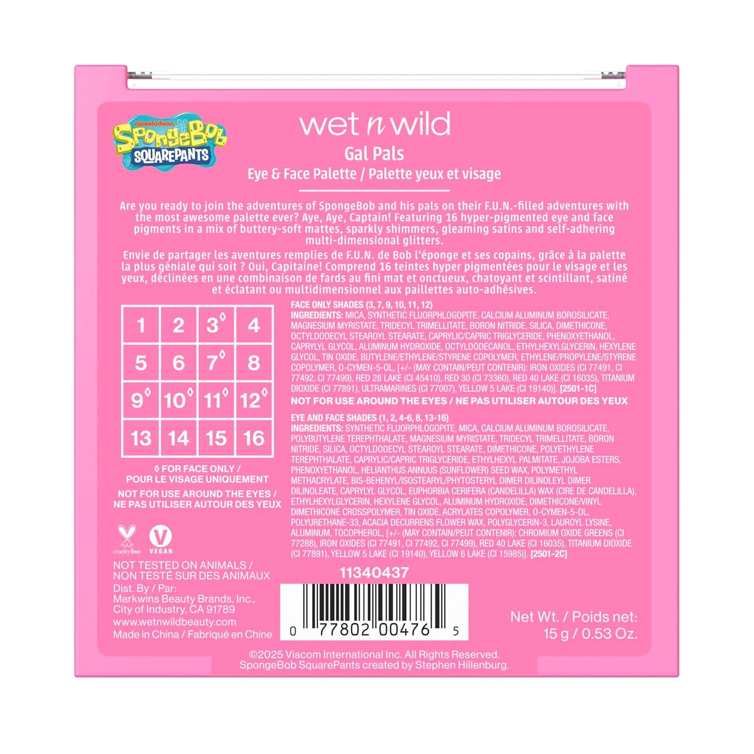 wet n wild My Melody and Kuromi Eye & Face Palette – Cozy Cuteness(Gal Pals)
