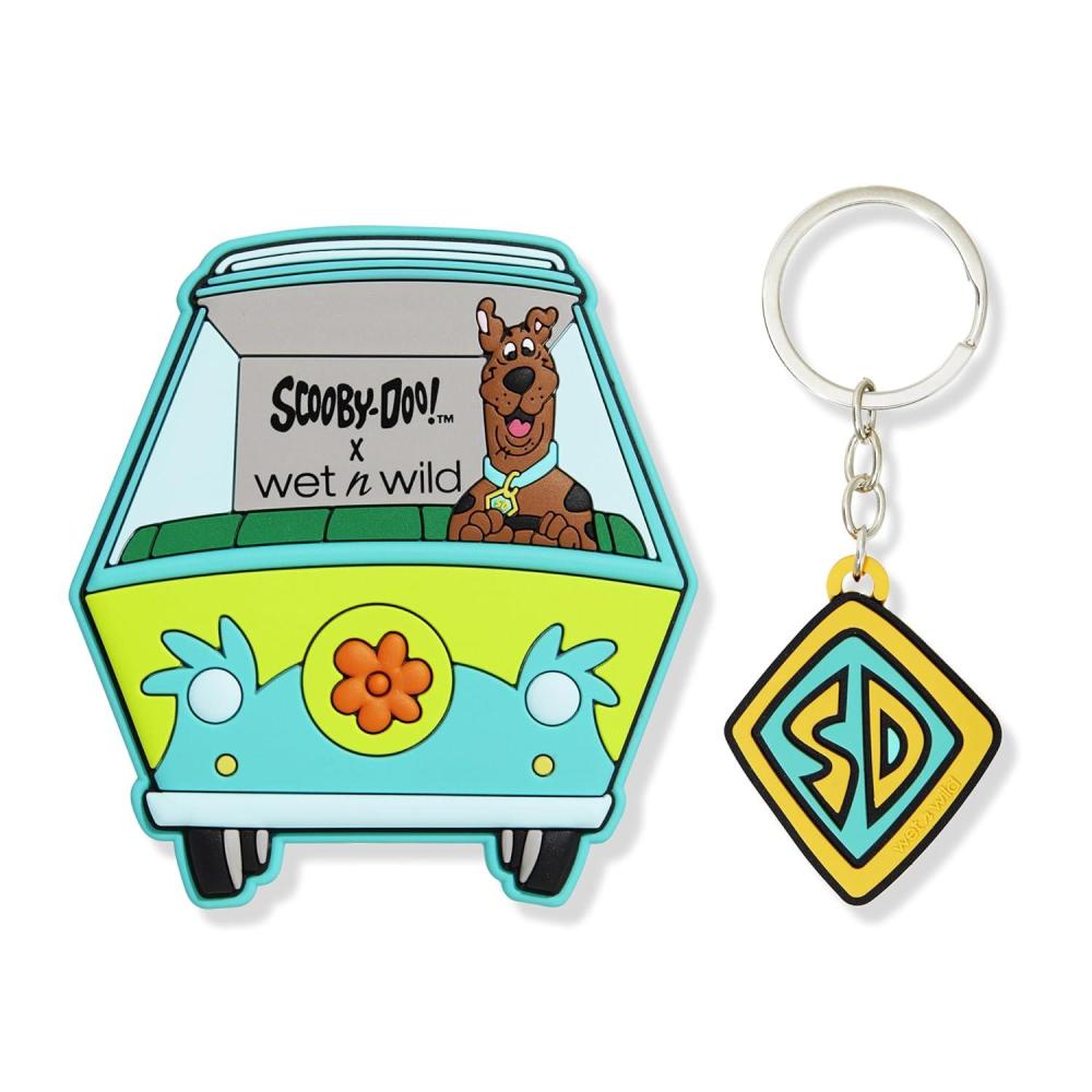 wet n wild SpongeBob Collection Mirror & Keychain Set, Fun & Functional Unbreakable Acrylic Design – Always Looking Up(Scooby Dooby Doooo )