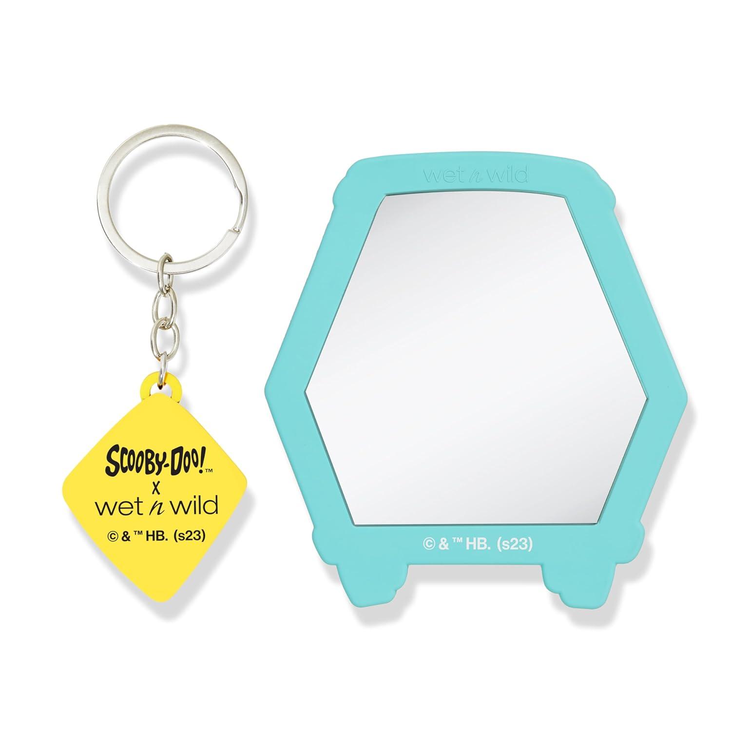 wet n wild SpongeBob Collection Mirror & Keychain Set, Fun & Functional Unbreakable Acrylic Design – Always Looking Up(Scooby Dooby Doooo )