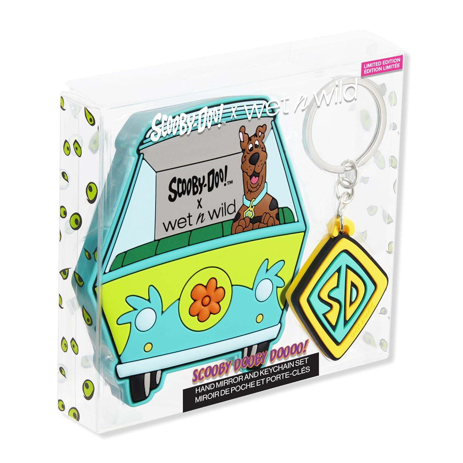 wet n wild SpongeBob Collection Mirror & Keychain Set, Fun & Functional Unbreakable Acrylic Design – Always Looking Up(Scooby Dooby Doooo )