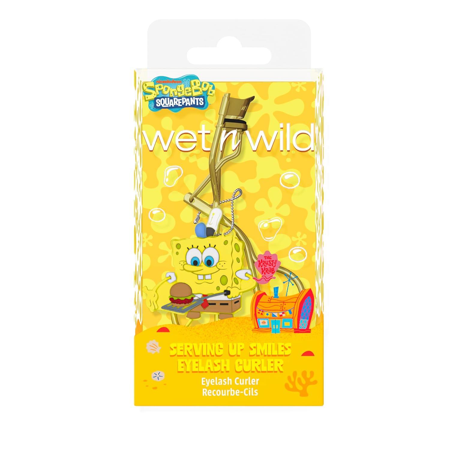 wet n wild Eyelash Curler & Charm, Gentle Silicone Cushion Pad, Curls & Lifts Lashes – Spongebob(Spongebob)